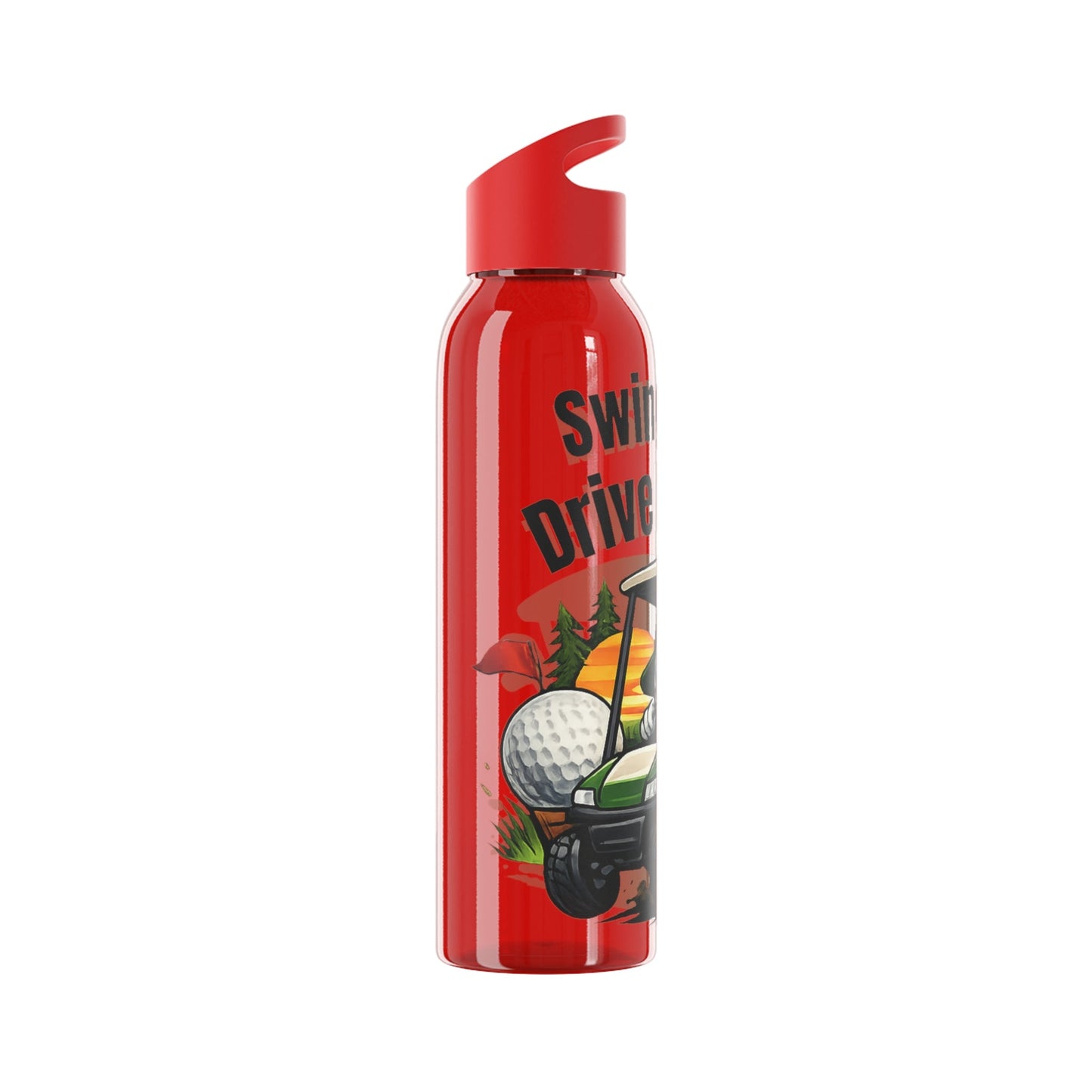 Swing Hard Drive Harder Golf Water Bottle - SJM Print Store