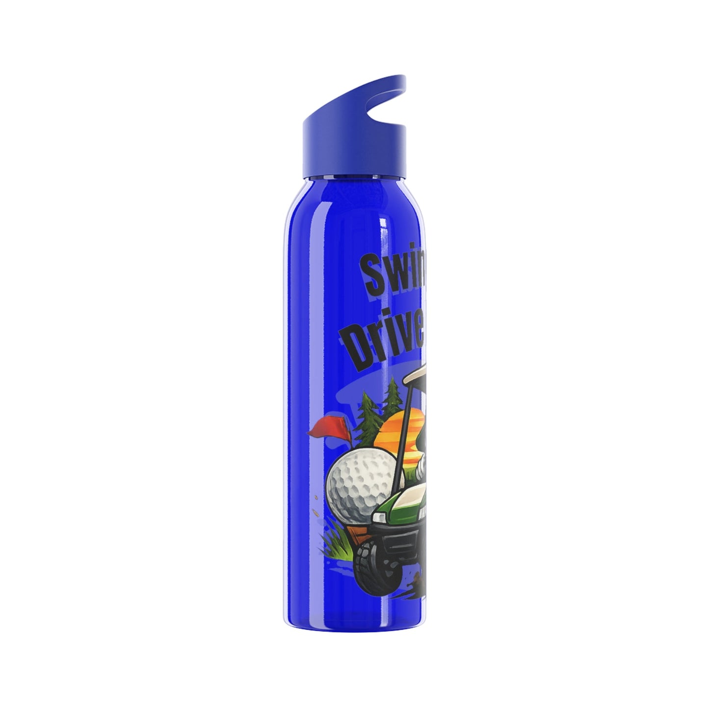 Swing Hard Drive Harder Golf Water Bottle - SJM Print Store