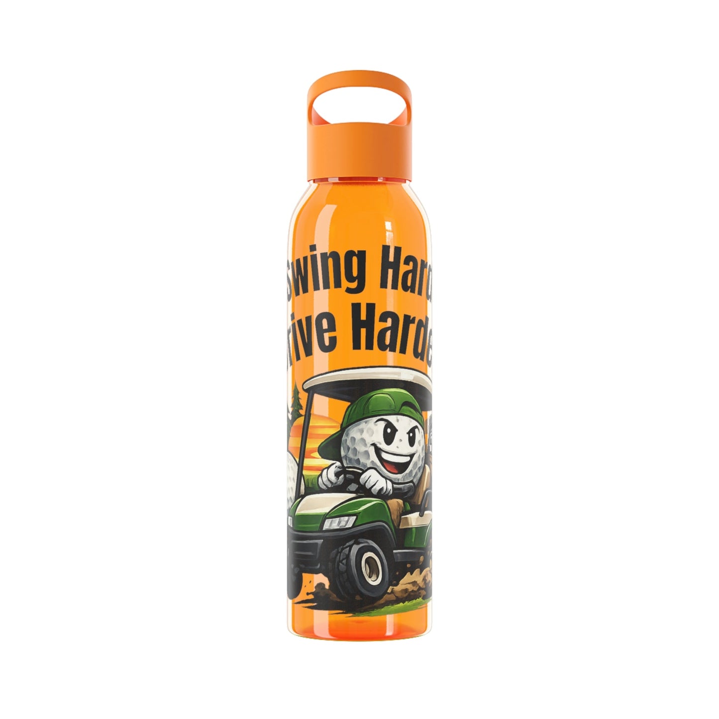 Swing Hard Drive Harder Golf Water Bottle - SJM Print Store
