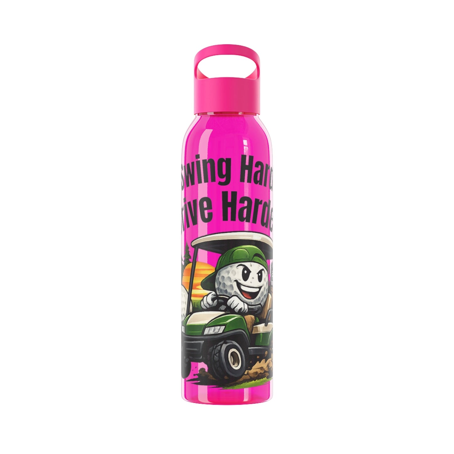 Swing Hard Drive Harder Golf Water Bottle - SJM Print Store