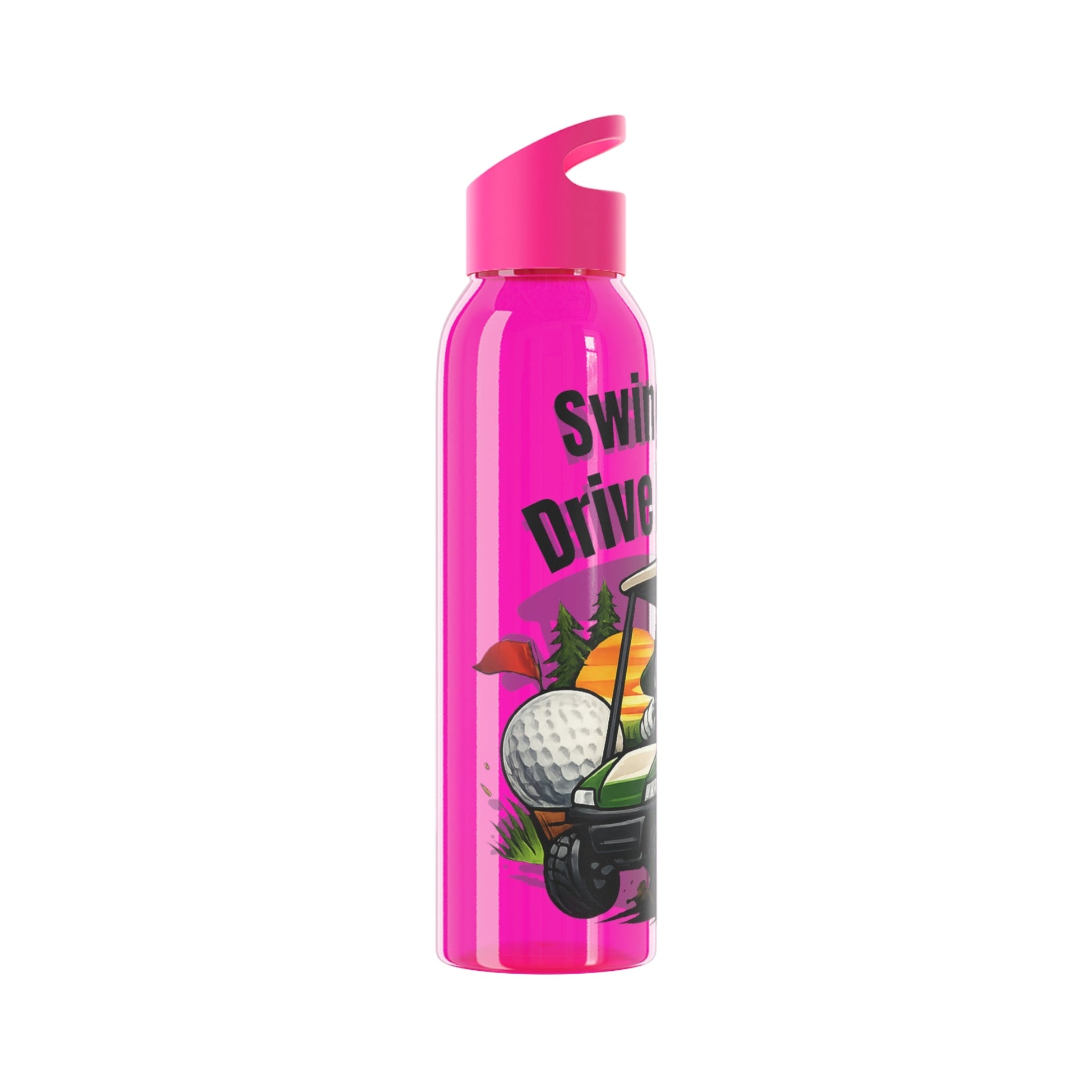 Swing Hard Drive Harder Golf Water Bottle - SJM Print Store