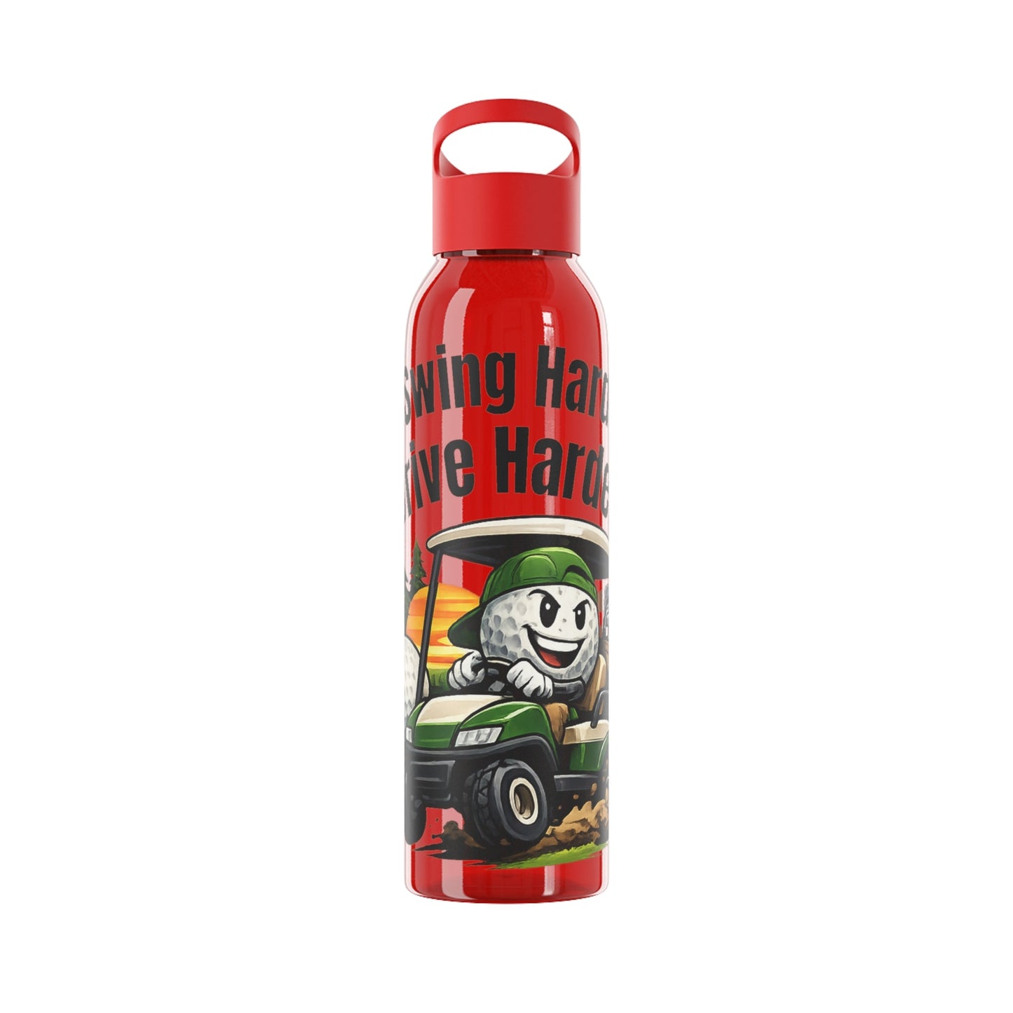 Swing Hard Drive Harder Golf Water Bottle - SJM Print Store