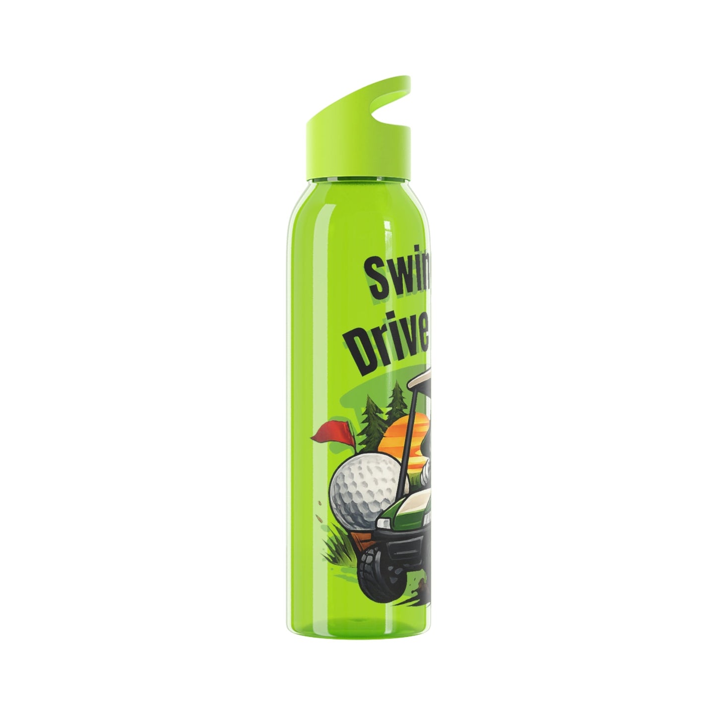 Swing Hard Drive Harder Golf Water Bottle - SJM Print Store