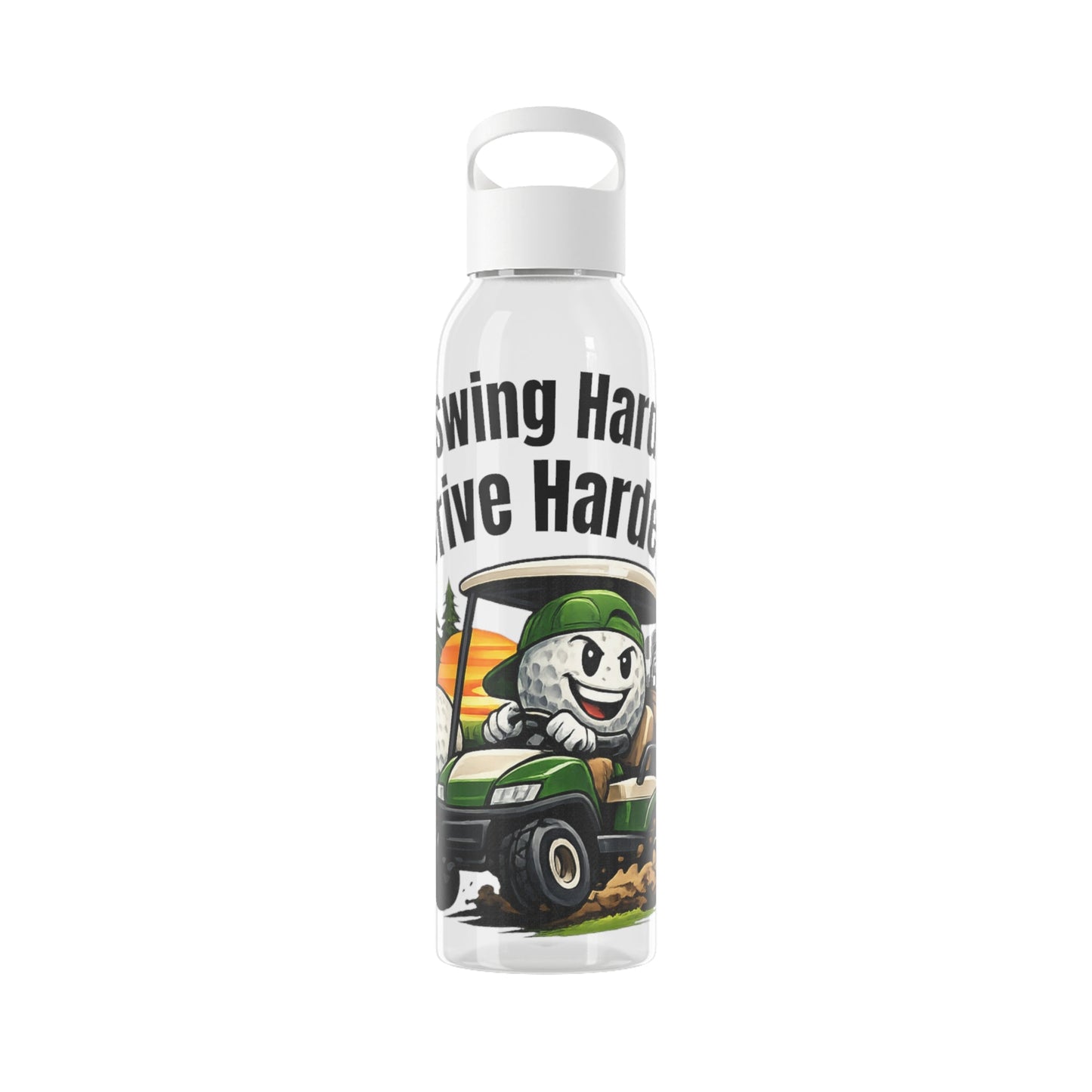 Swing Hard Drive Harder Golf Water Bottle - SJM Print Store