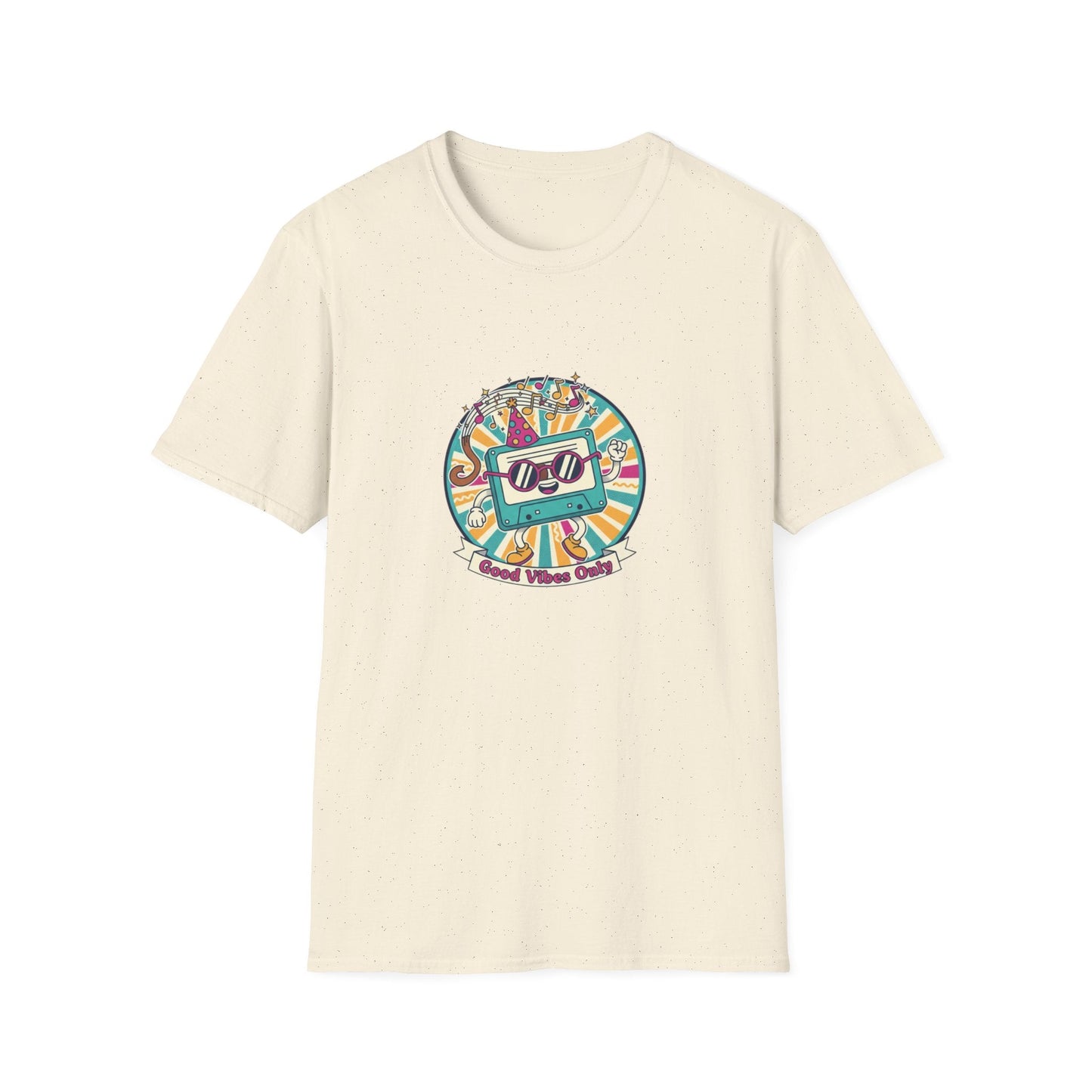 T-Shirt Retro Stereo Good Vibes Only Graphic Tee - SJM Print Store