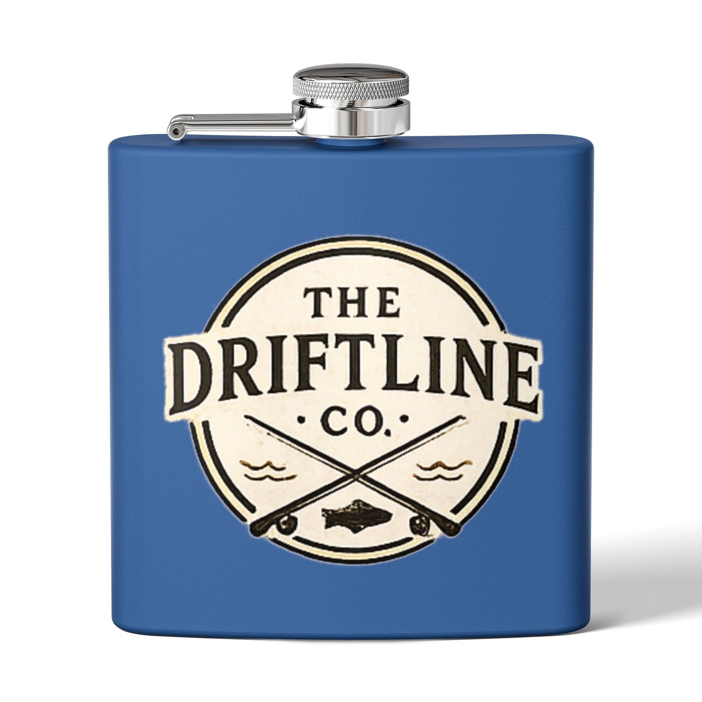The Driftline Company Cream Crest Edition Hip Flask - SJM Print Store