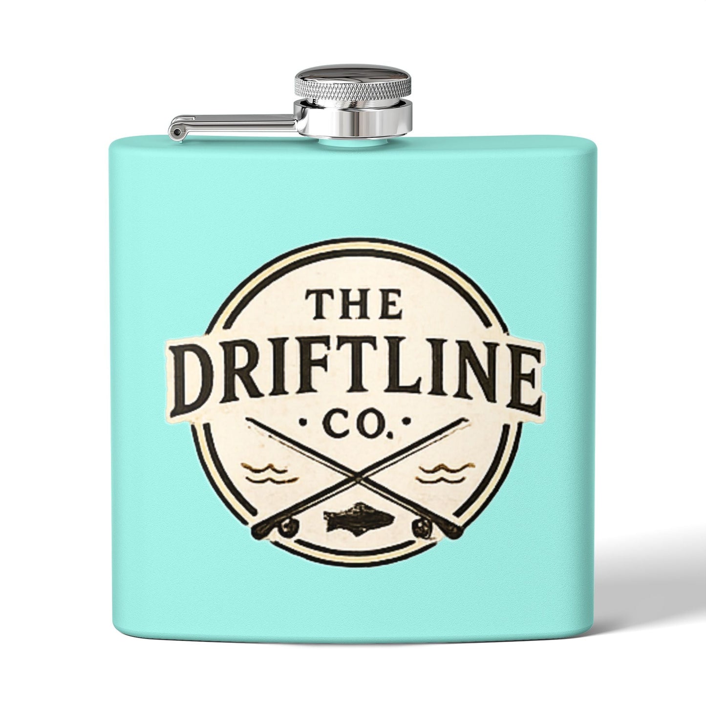 The Driftline Company Cream Crest Edition Hip Flask - SJM Print Store