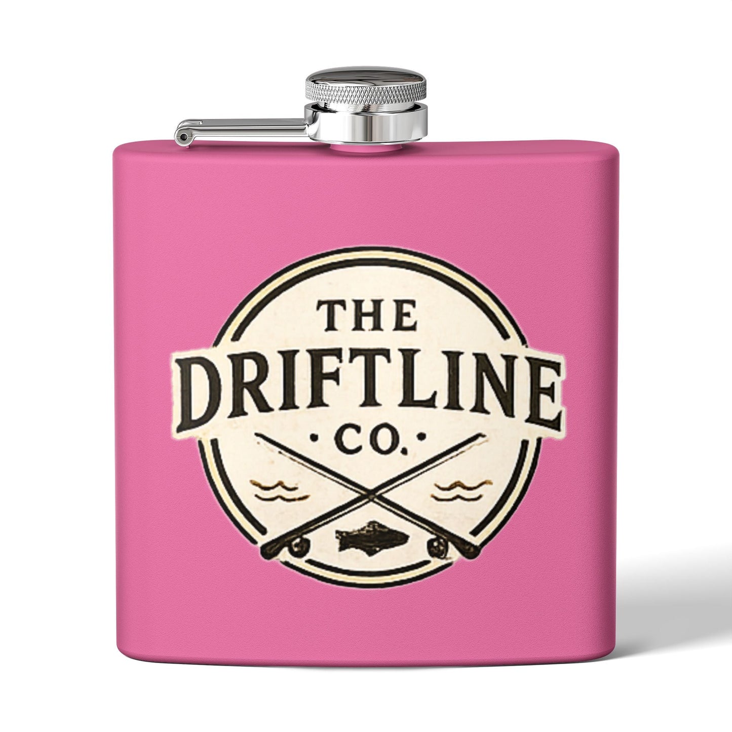 The Driftline Company Cream Crest Edition Hip Flask - SJM Print Store