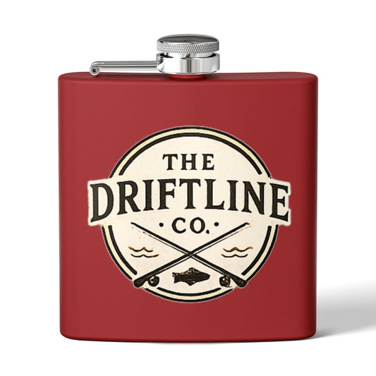 The Driftline Company Cream Crest Edition Hip Flask - SJM Print Store