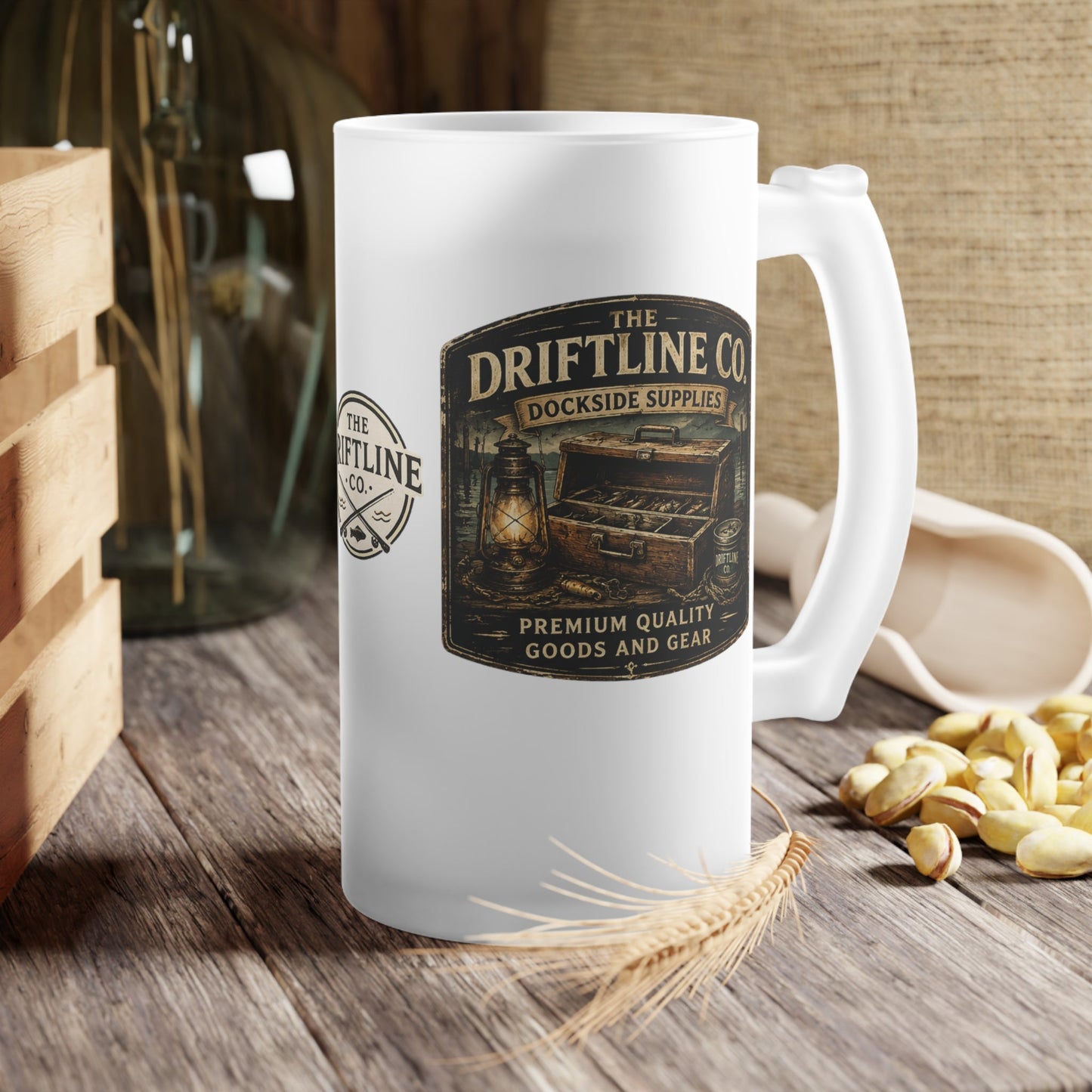 The Driftline Company Dockside Supplies Frosted Beer Tankard - SJM Print Store