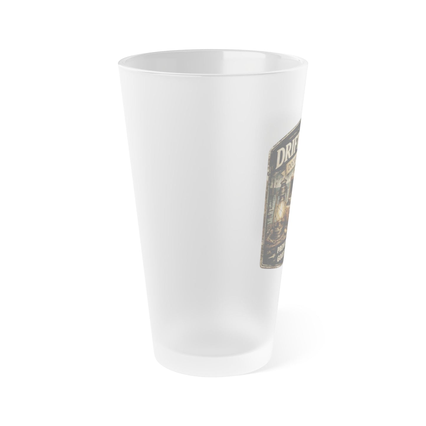 The Driftline Company Dockside Supplies Frosted Pint Glass - SJM Print Store