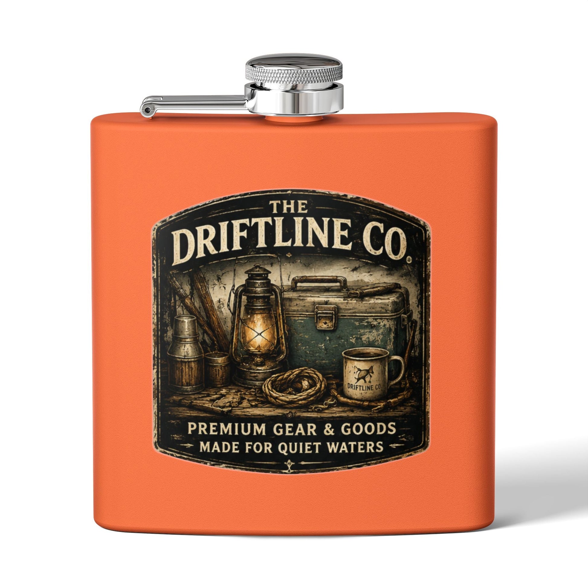 The Driftline Company Dockside Supplies Hip Flask | Premium Gear & Goods - SJM Print Store