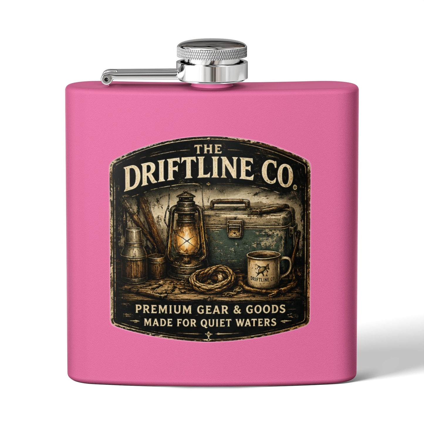 The Driftline Company Dockside Supplies Hip Flask | Premium Gear & Goods - SJM Print Store