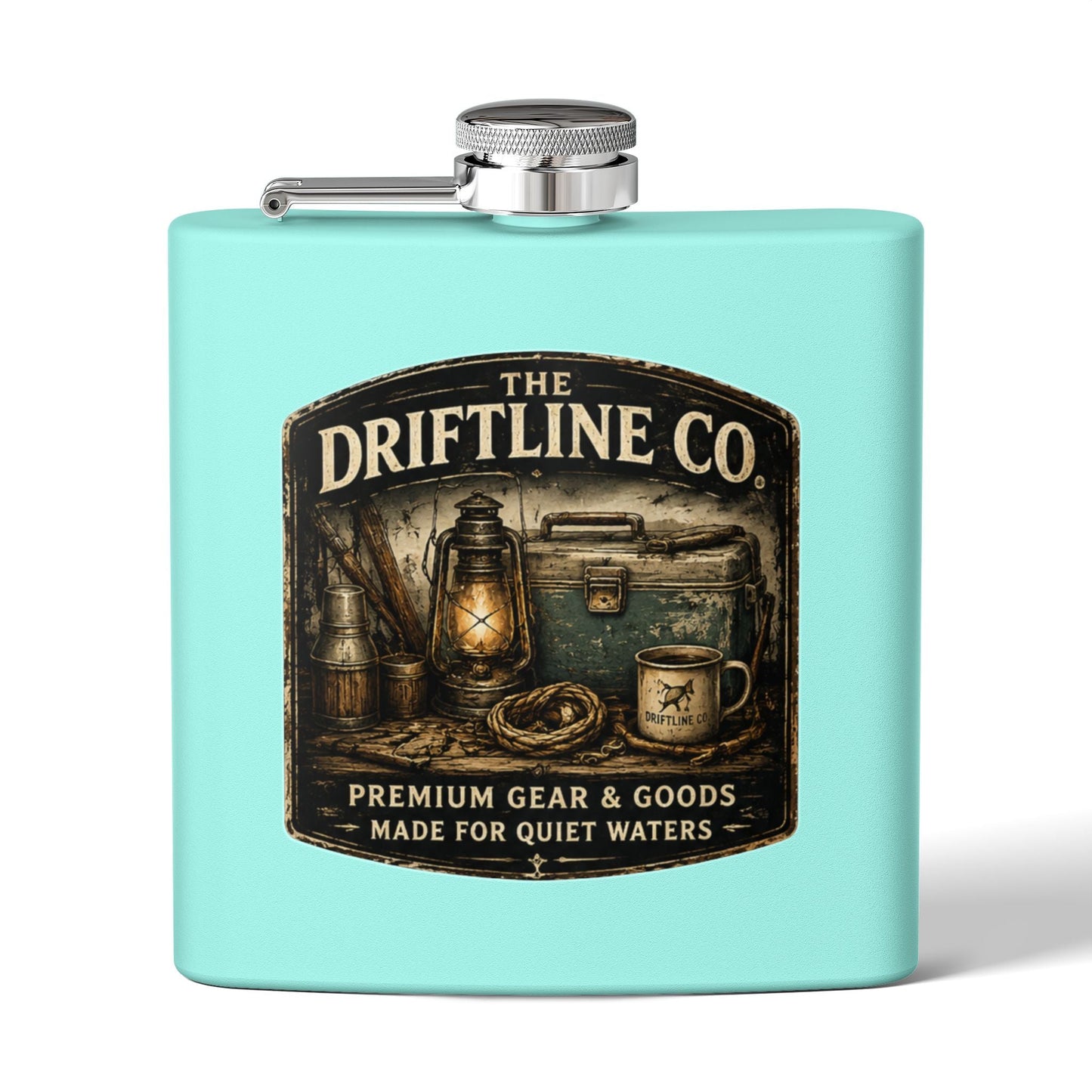 The Driftline Company Dockside Supplies Hip Flask | Premium Gear & Goods - SJM Print Store