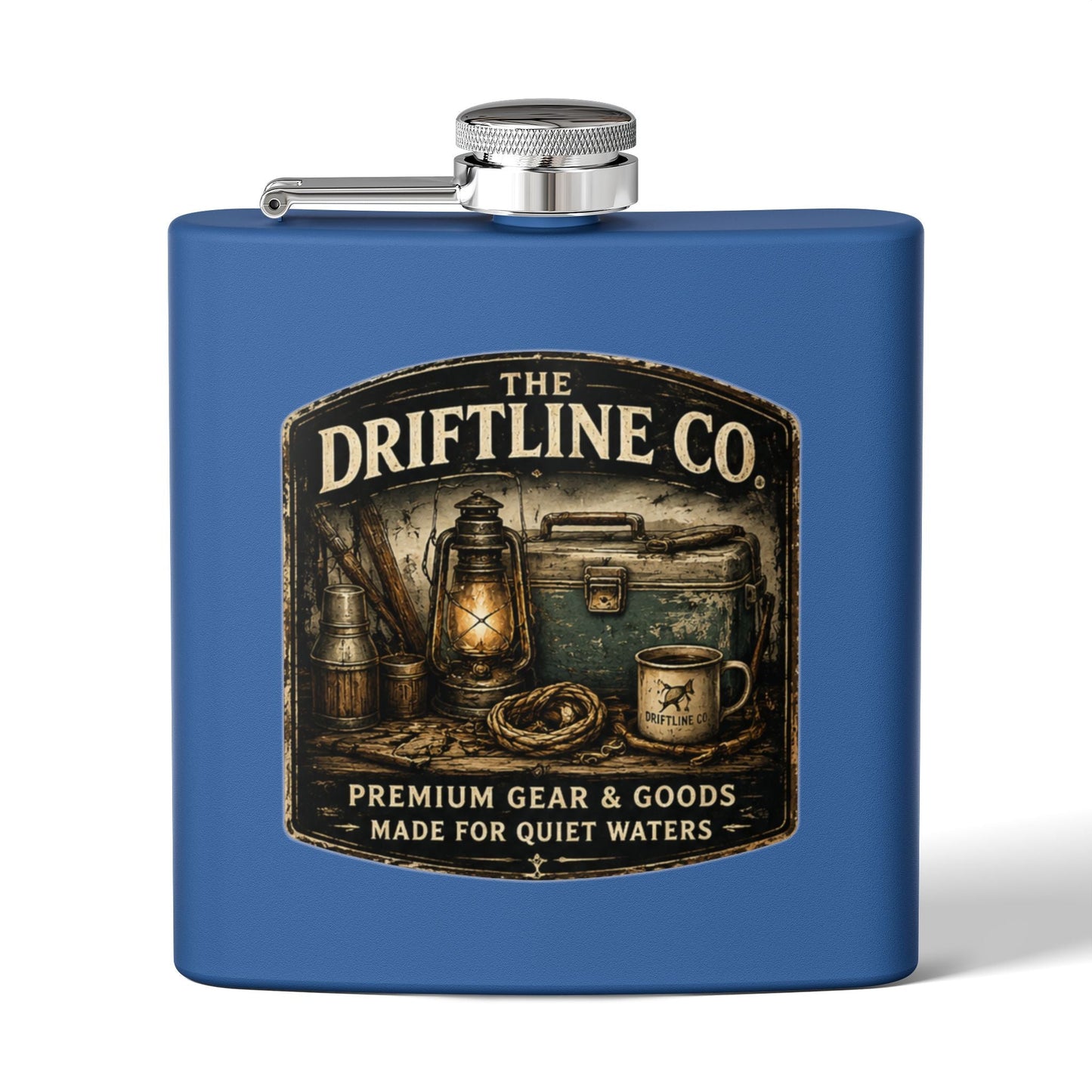 The Driftline Company Dockside Supplies Hip Flask | Premium Gear & Goods - SJM Print Store
