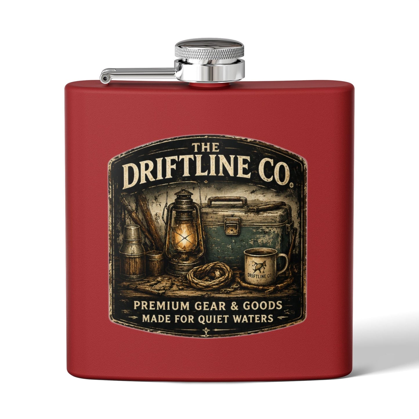 The Driftline Company Dockside Supplies Hip Flask | Premium Gear & Goods - SJM Print Store