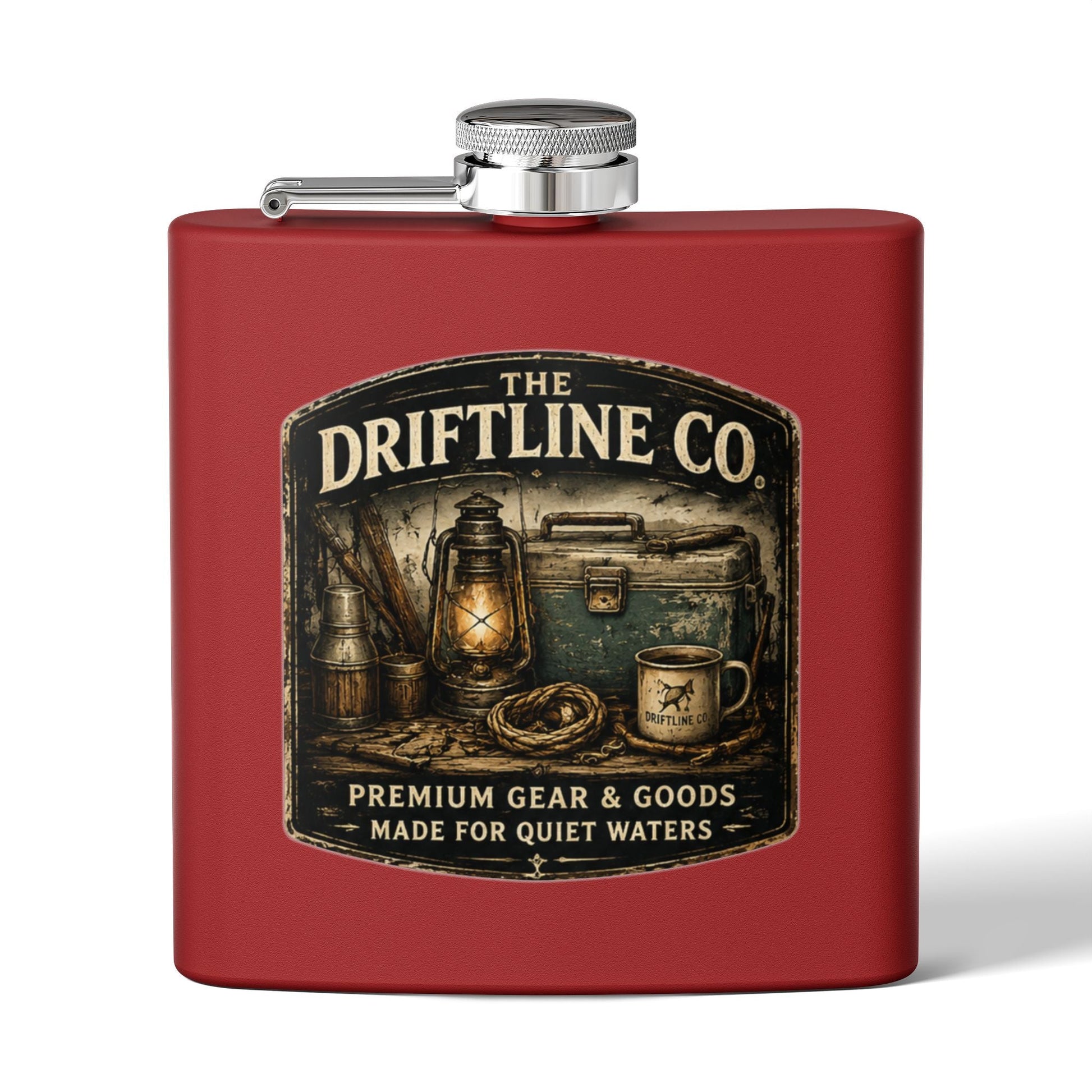 The Driftline Company Dockside Supplies Hip Flask | Premium Gear & Goods - SJM Print Store