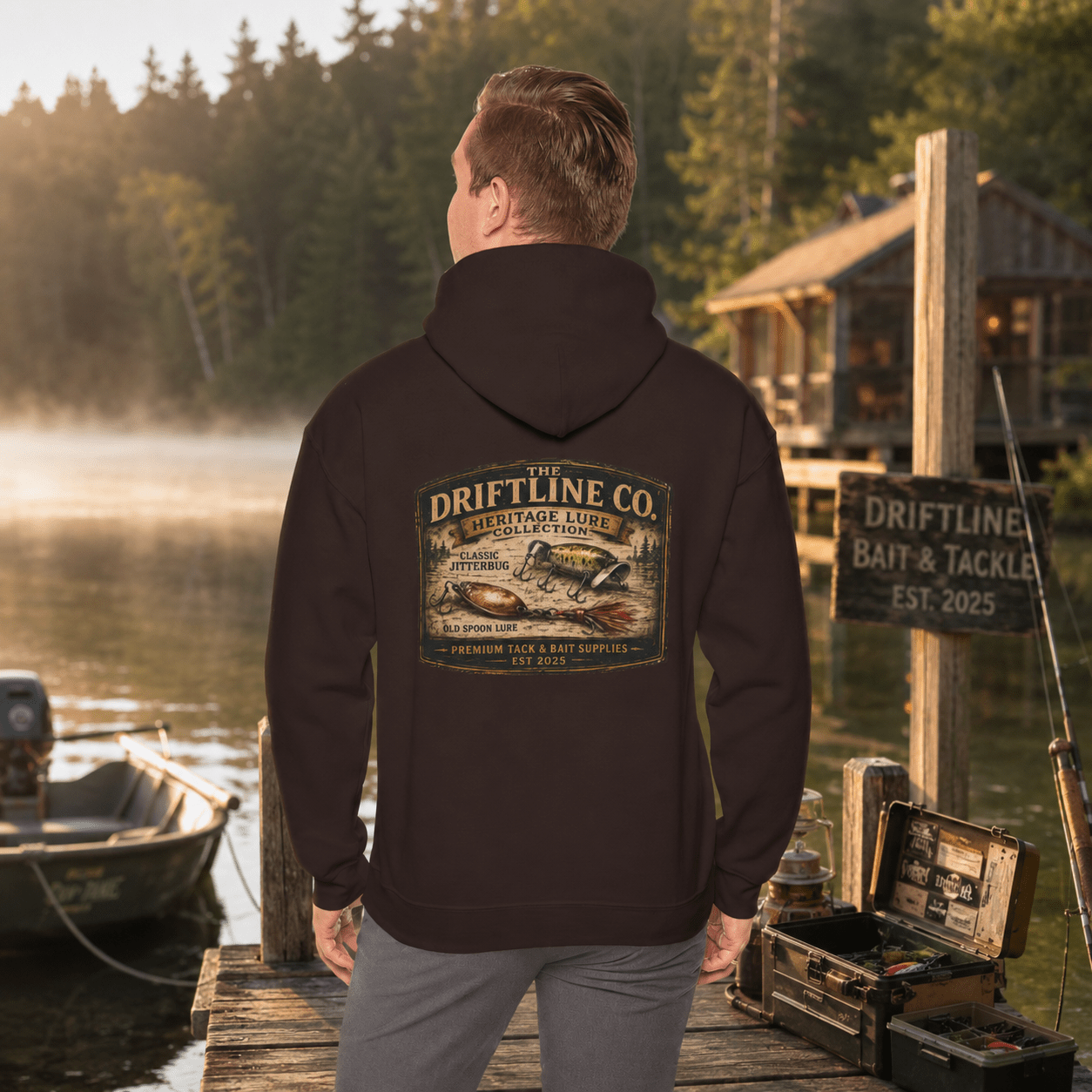 The Driftline Company Heritage Lure Collection Hoodie - SJM Print Store