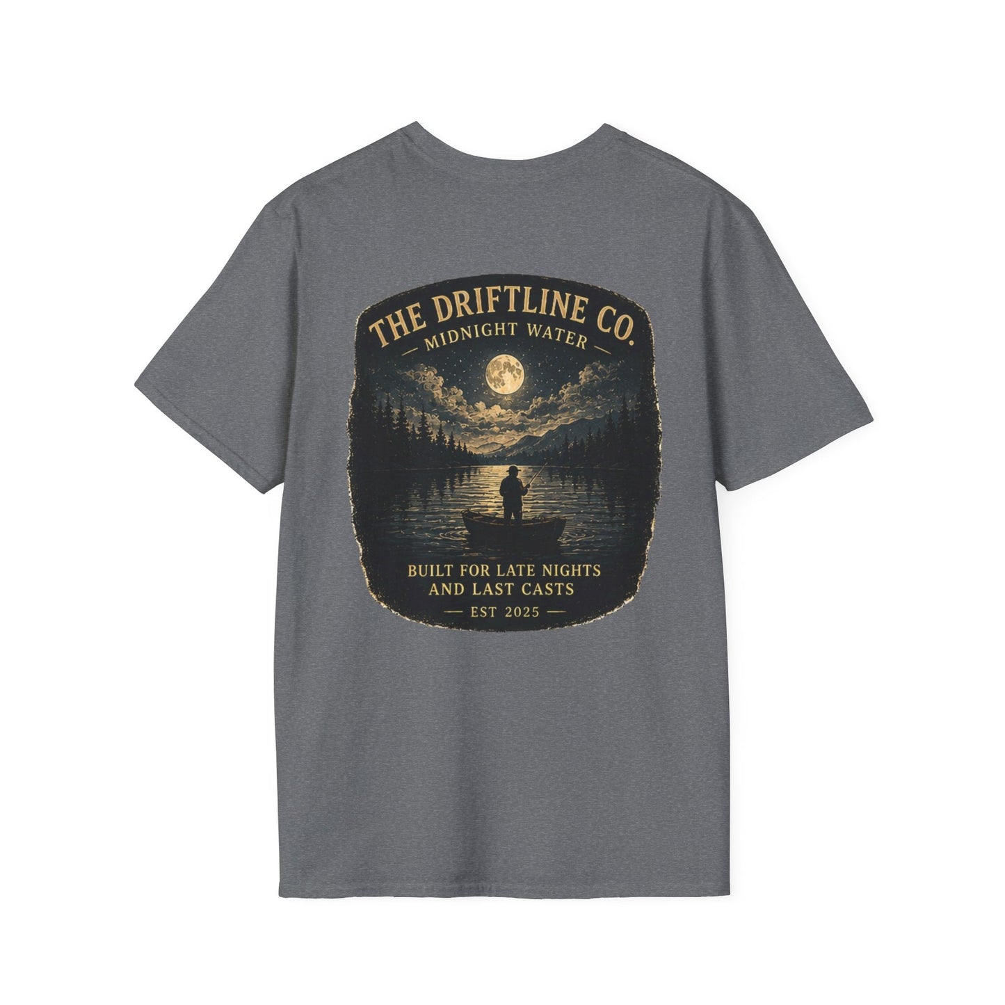 The Driftline Company Late Nights Last Casts T-shirt - SJM Print Store