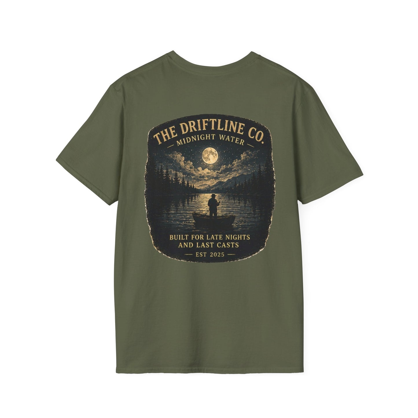 The Driftline Company Late Nights Last Casts T-shirt - SJM Print Store