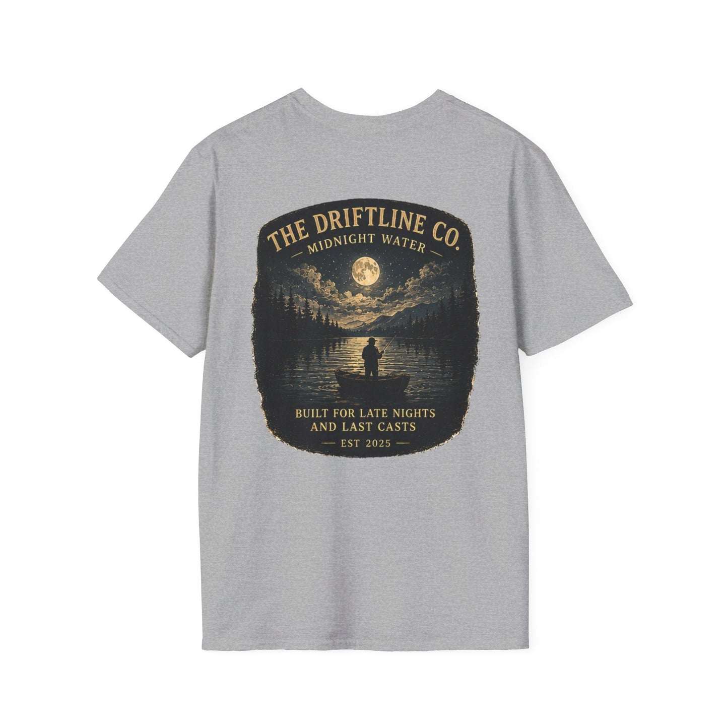 The Driftline Company Late Nights Last Casts T-shirt - SJM Print Store