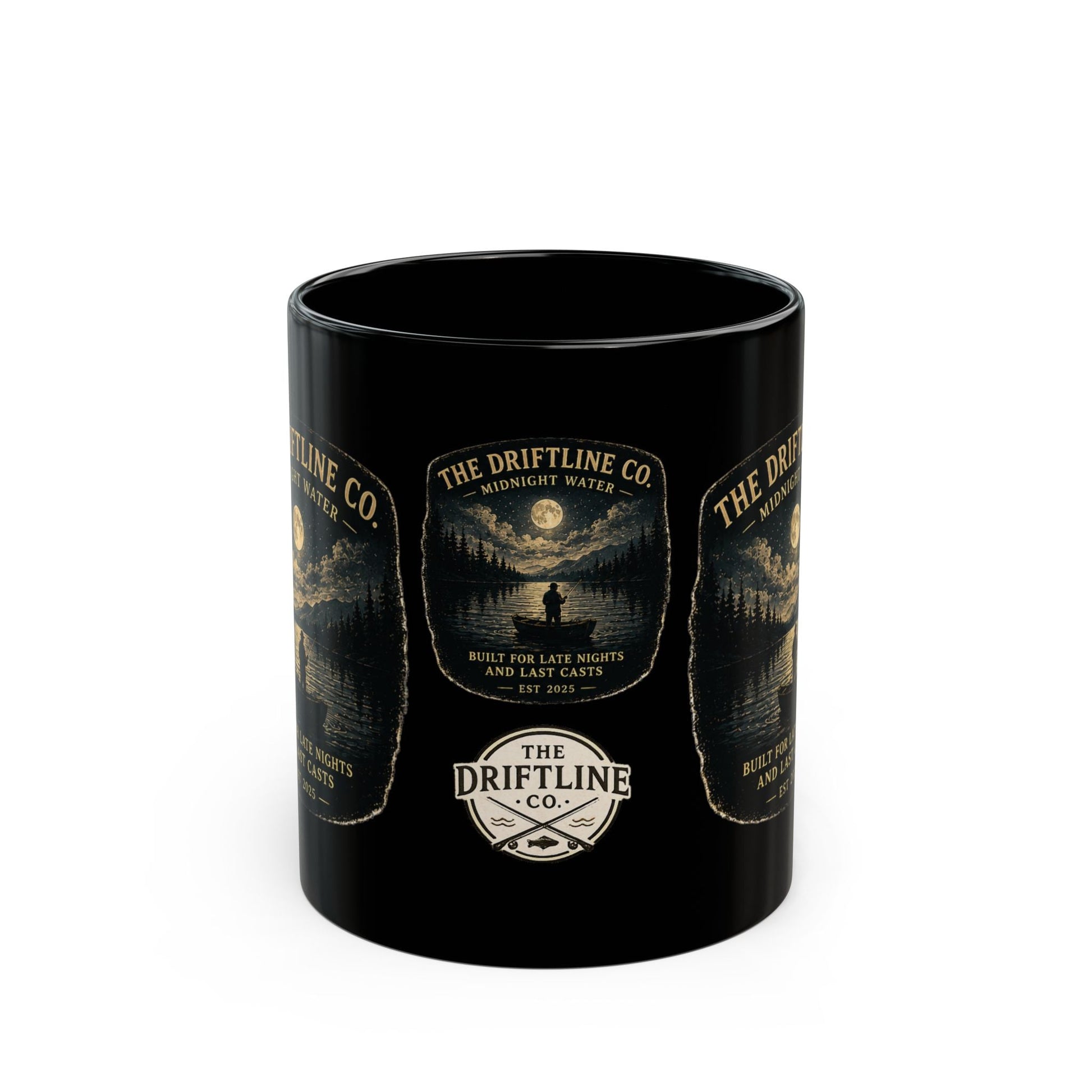 The Driftline Company logo Midnight Water Mug - SJM Print Store