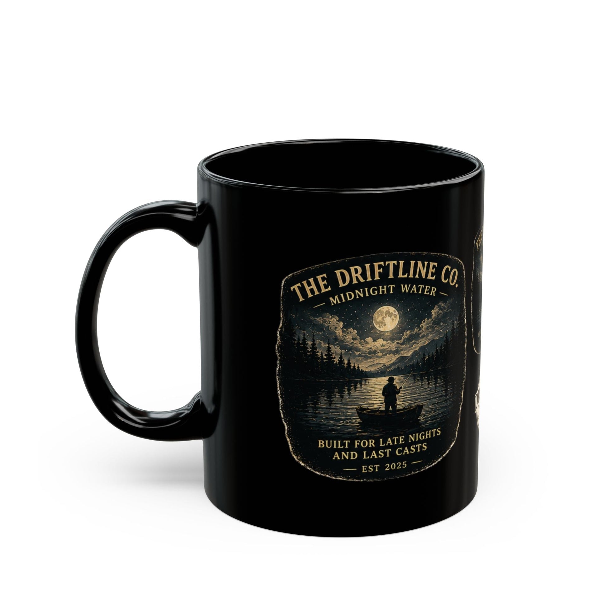 The Driftline Company logo Midnight Water Mug - SJM Print Store