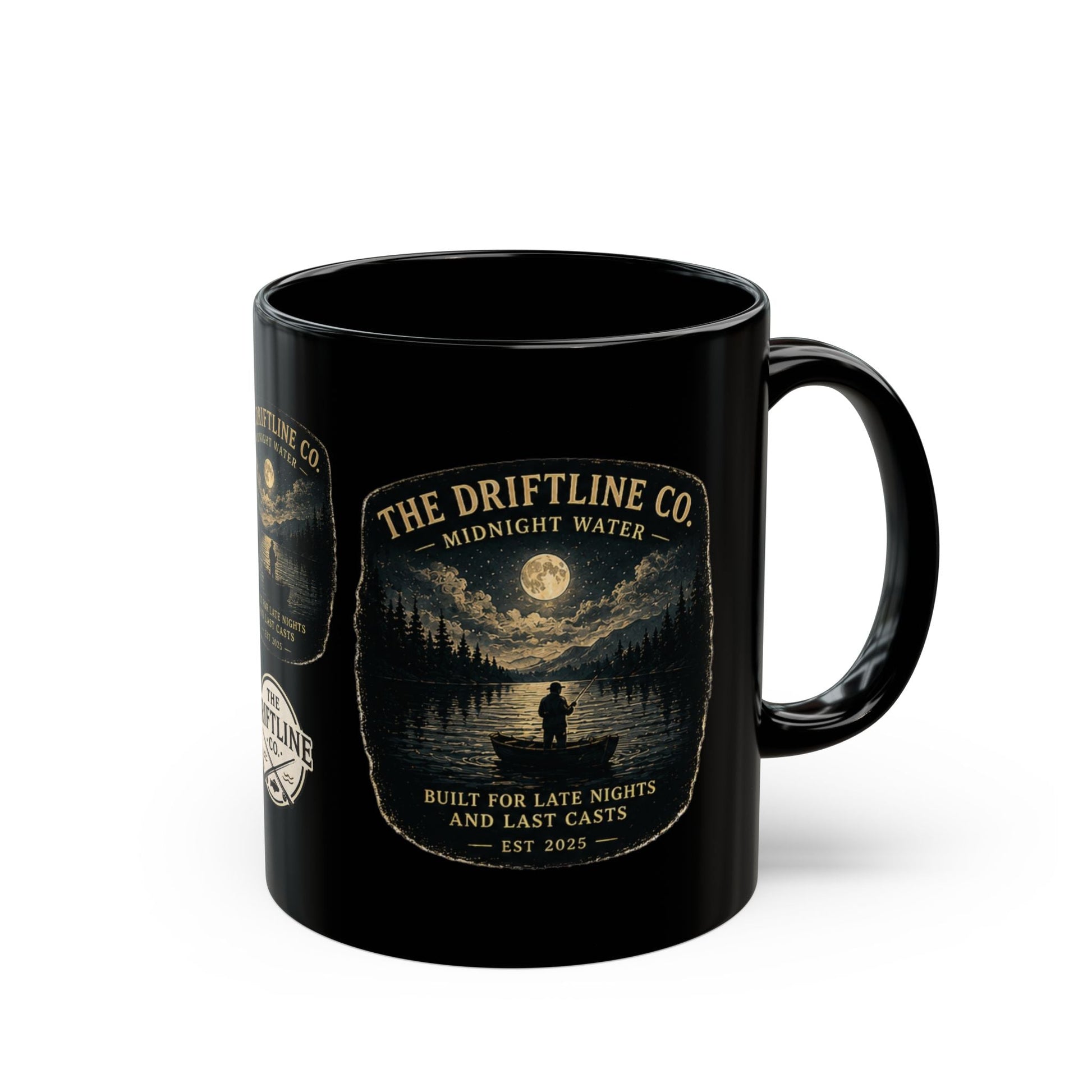 The Driftline Company logo Midnight Water Mug - SJM Print Store