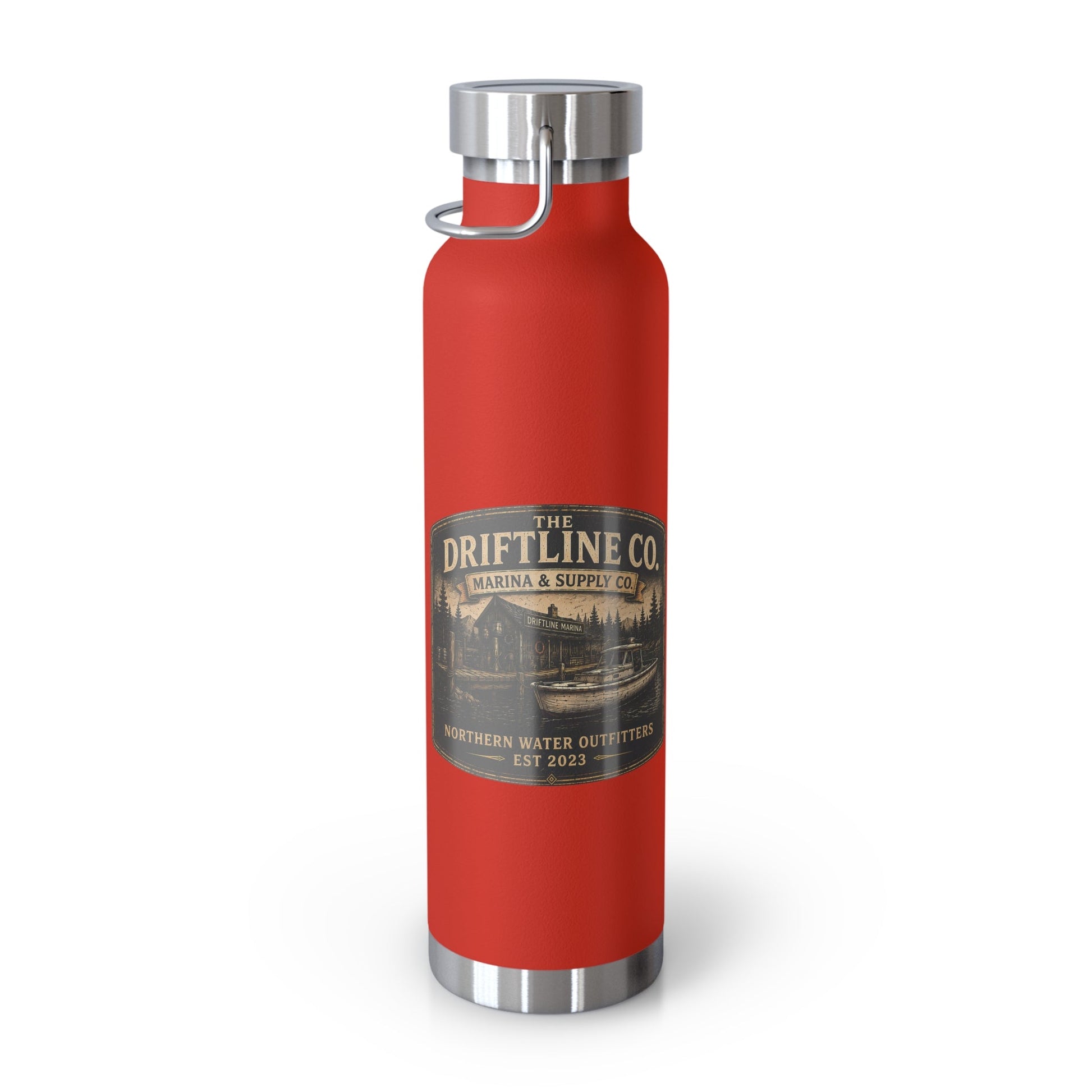 The Driftline Company Marina & Supply Co. Insulated Flask | Northern Water Outfitters Stainless Steel Water Bottle - SJM Print Store