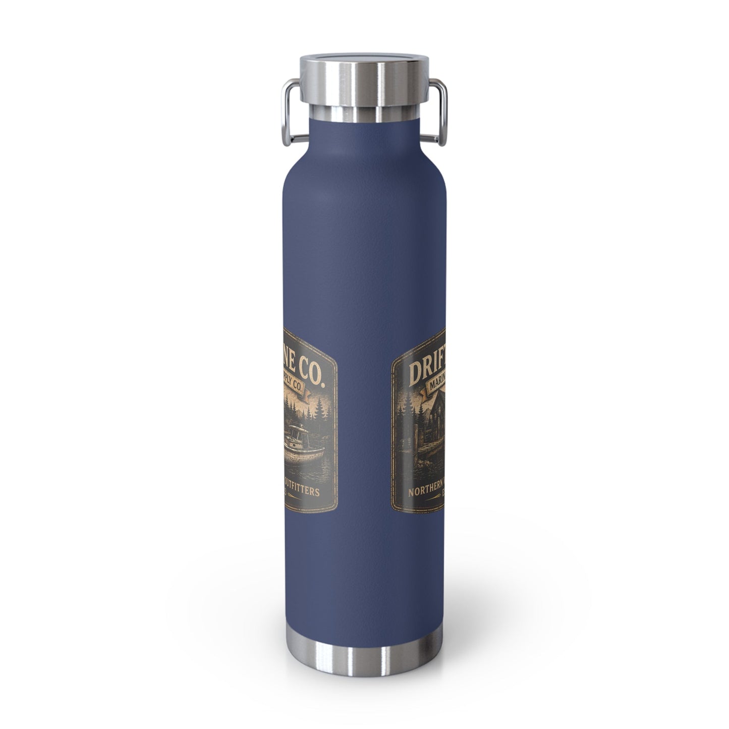 The Driftline Company Marina & Supply Co. Insulated Flask | Northern Water Outfitters Stainless Steel Water Bottle - SJM Print Store