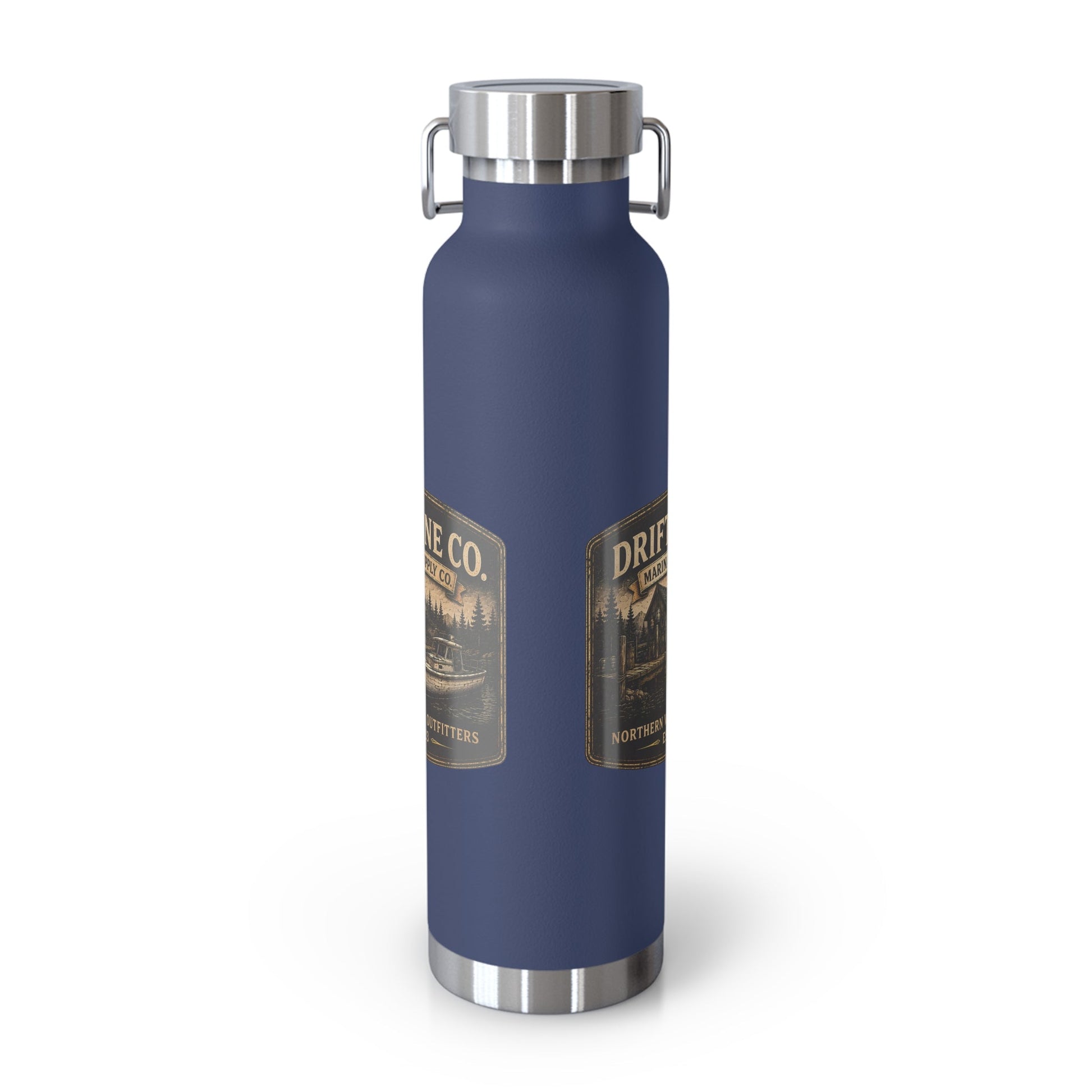 The Driftline Company Marina & Supply Co. Insulated Flask | Northern Water Outfitters Stainless Steel Water Bottle - SJM Print Store