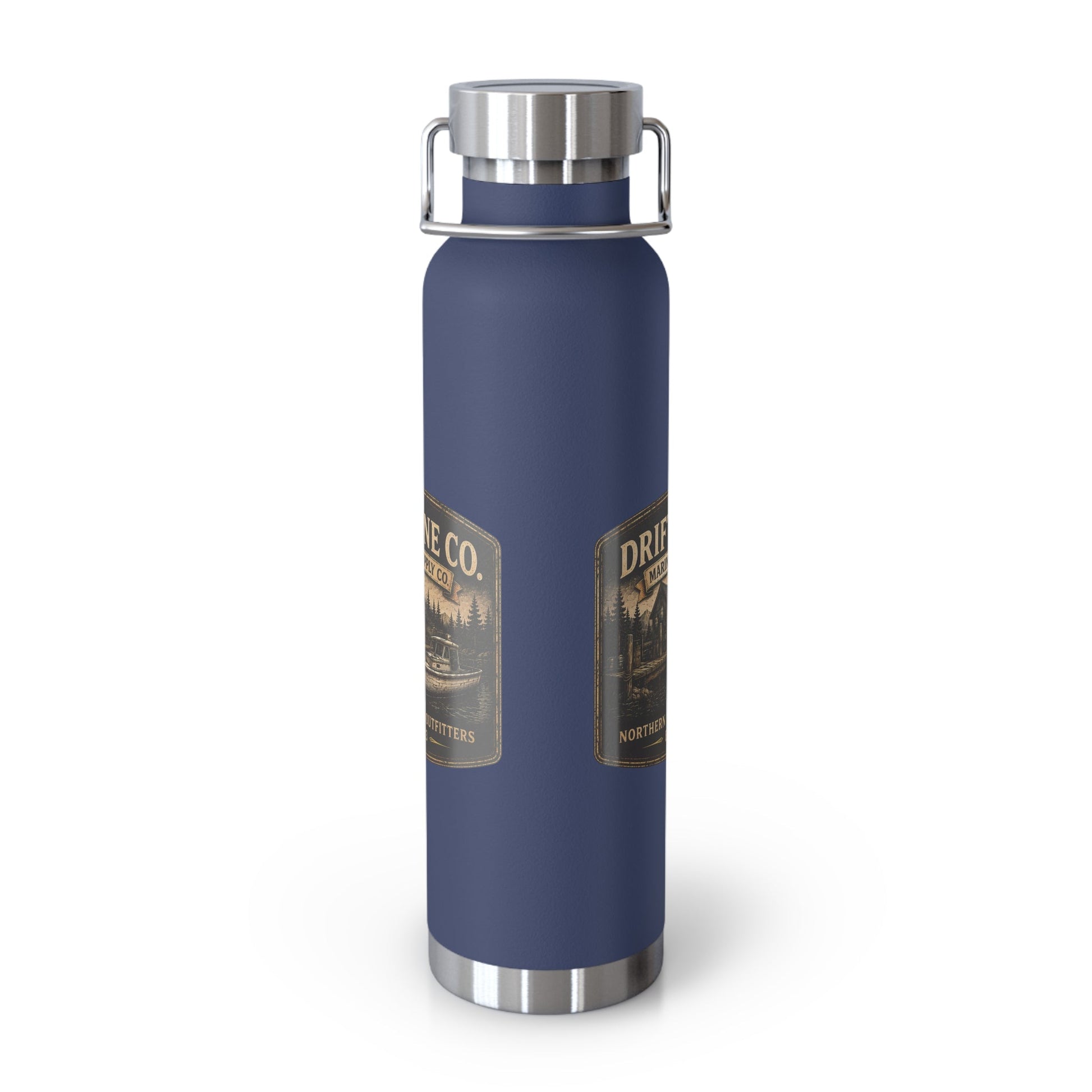 The Driftline Company Marina & Supply Co. Insulated Flask | Northern Water Outfitters Stainless Steel Water Bottle - SJM Print Store