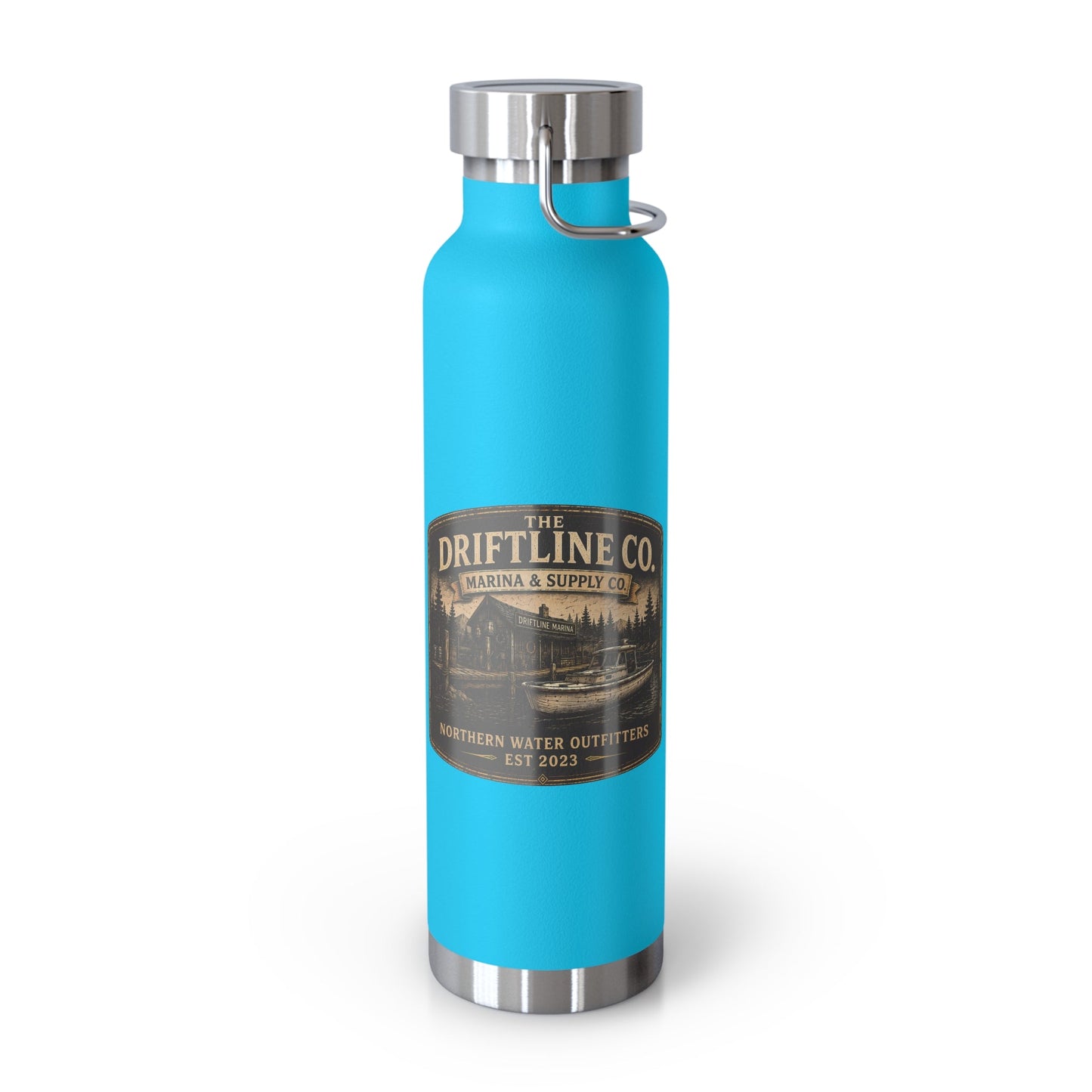 The Driftline Company Marina & Supply Co. Insulated Flask | Northern Water Outfitters Stainless Steel Water Bottle - SJM Print Store