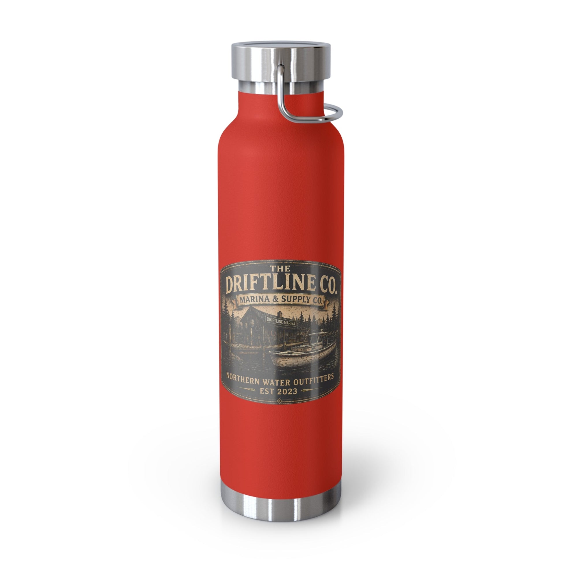 The Driftline Company Marina & Supply Co. Insulated Flask | Northern Water Outfitters Stainless Steel Water Bottle - SJM Print Store