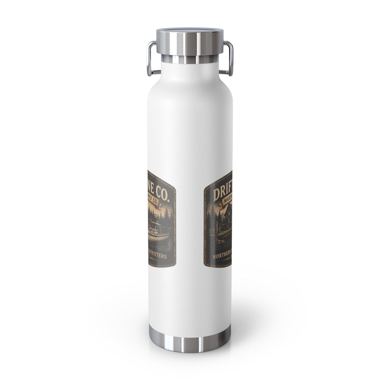 The Driftline Company Marina & Supply Co. Insulated Flask | Northern Water Outfitters Stainless Steel Water Bottle - SJM Print Store