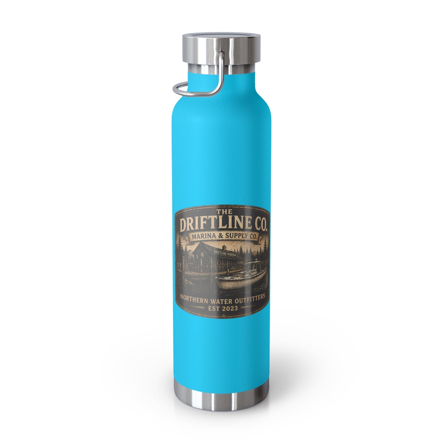 The Driftline Company Marina & Supply Co. Insulated Flask | Northern Water Outfitters Stainless Steel Water Bottle - SJM Print Store