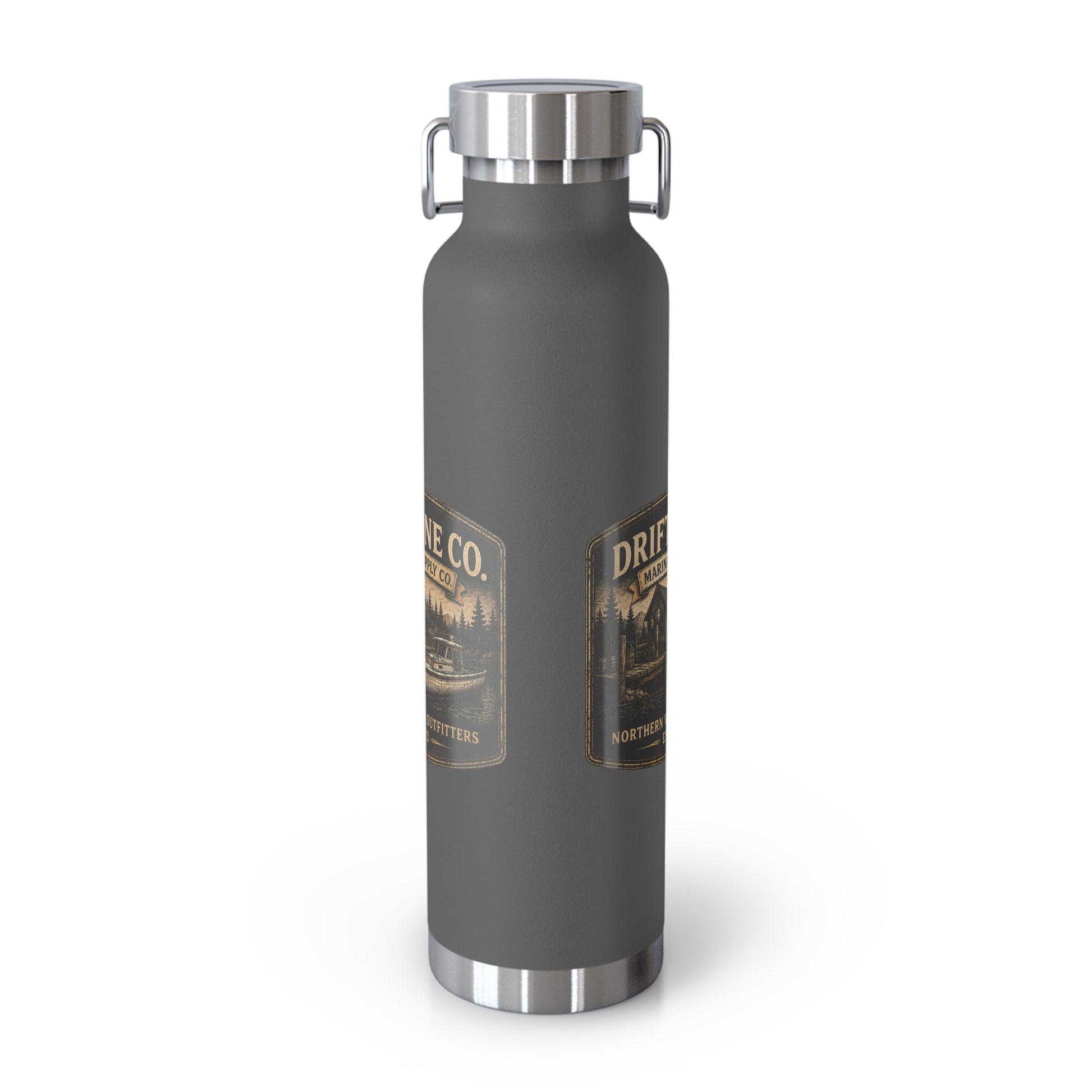 The Driftline Company Marina & Supply Co. Insulated Flask | Northern Water Outfitters Stainless Steel Water Bottle - SJM Print Store