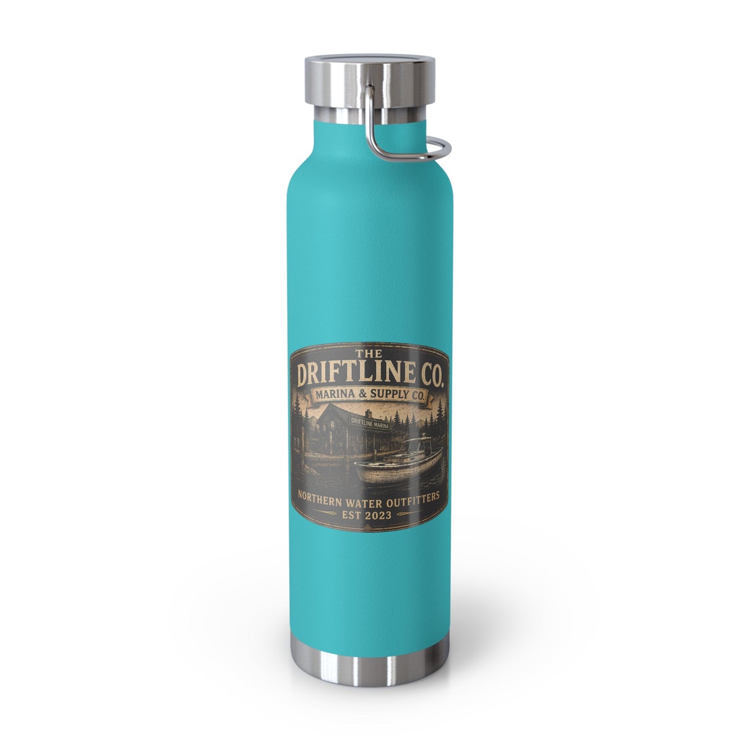 The Driftline Company Marina & Supply Co. Insulated Flask | Northern Water Outfitters Stainless Steel Water Bottle - SJM Print Store
