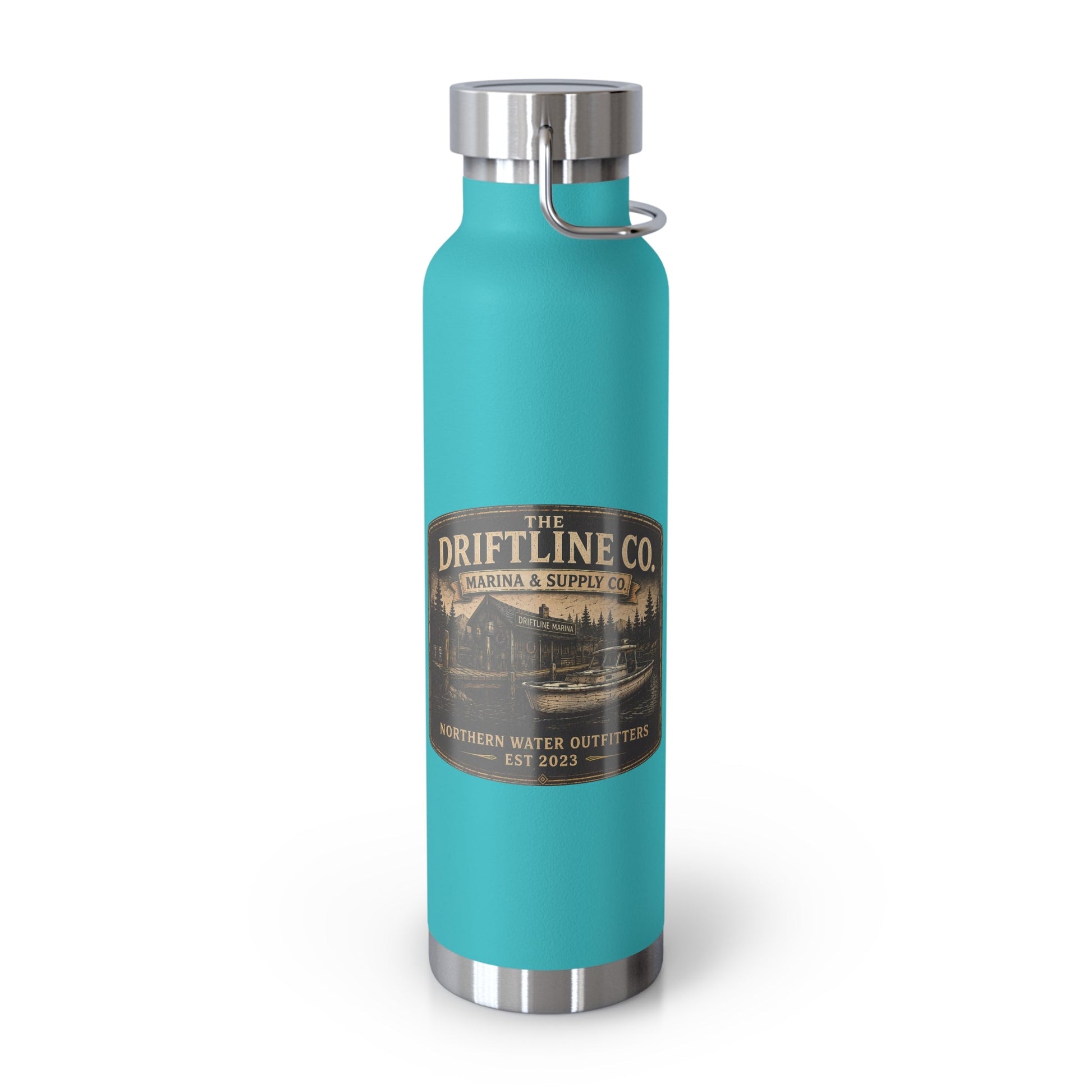 The Driftline Company Marina & Supply Co. Insulated Flask | Northern Water Outfitters Stainless Steel Water Bottle - SJM Print Store