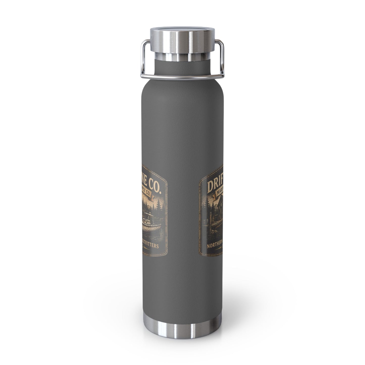 The Driftline Company Marina & Supply Co. Insulated Flask | Northern Water Outfitters Stainless Steel Water Bottle - SJM Print Store