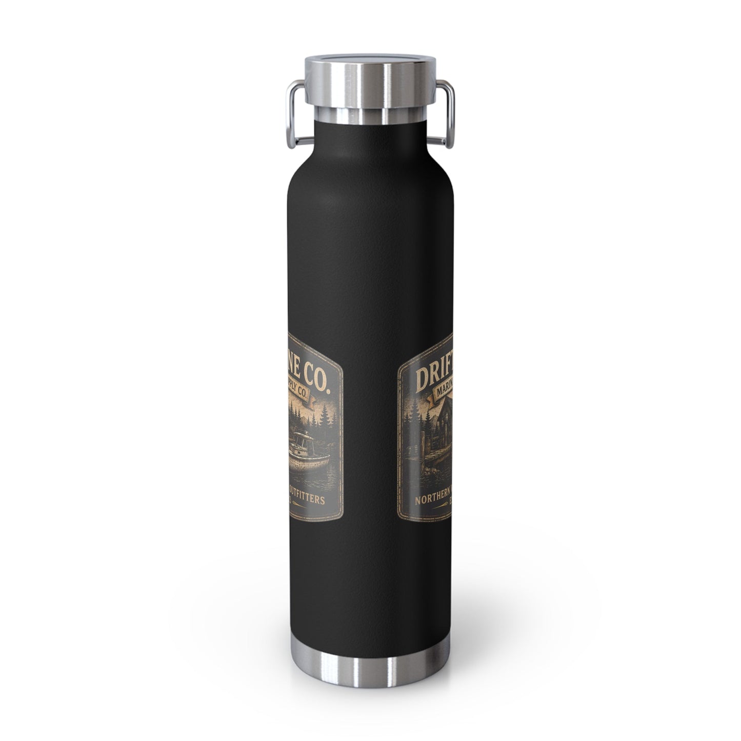 The Driftline Company Marina & Supply Co. Insulated Flask | Northern Water Outfitters Stainless Steel Water Bottle - SJM Print Store