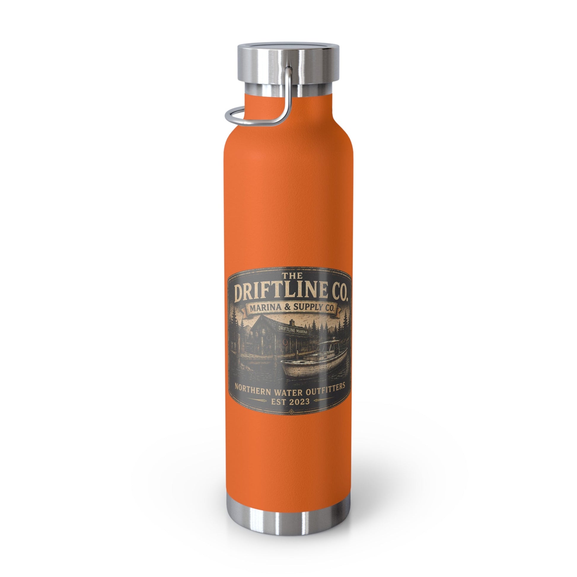 The Driftline Company Marina & Supply Co. Insulated Flask | Northern Water Outfitters Stainless Steel Water Bottle - SJM Print Store