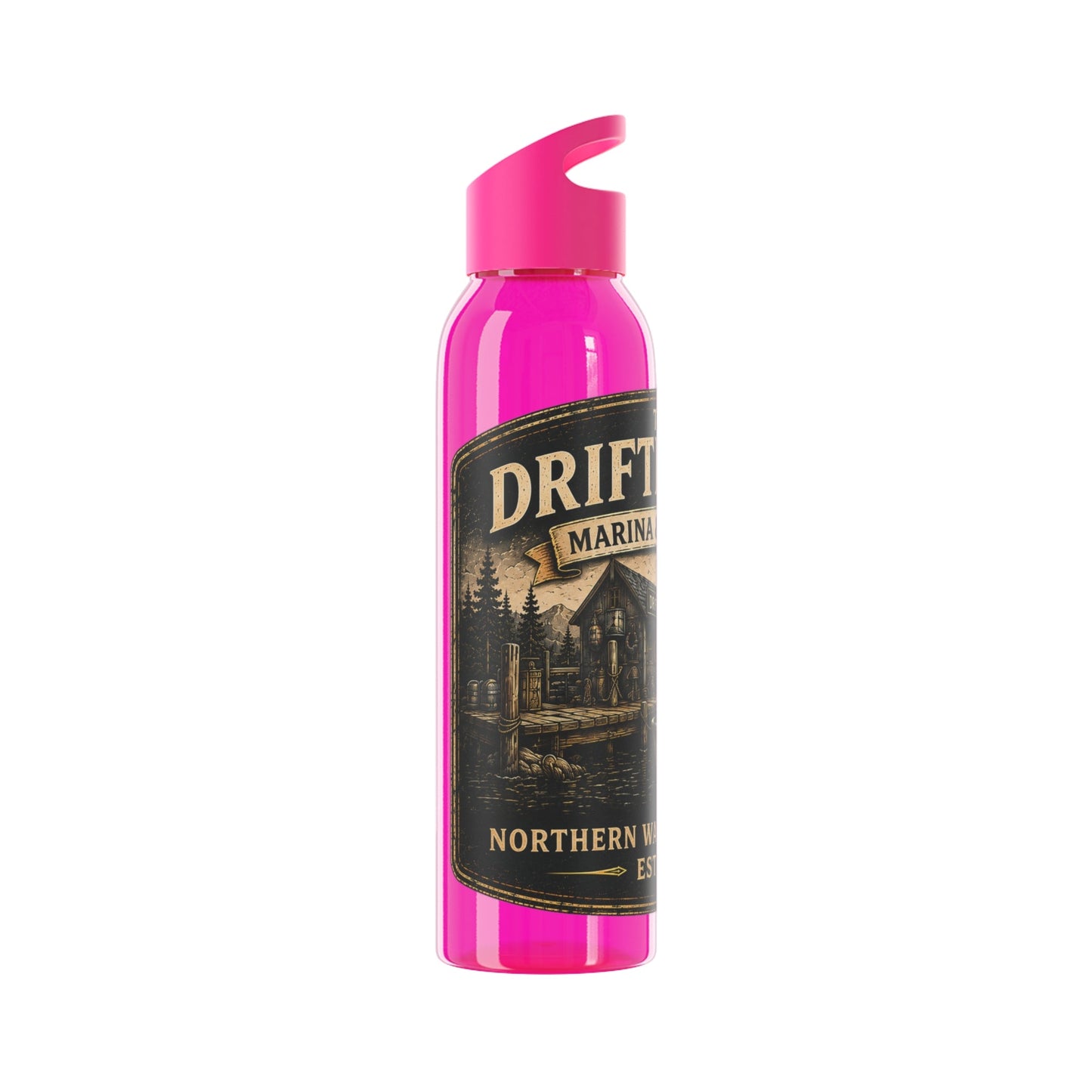 The Driftline Company Marina & Supply Co. Water Bottle | Northern Water Outfitters Sports Bottle - SJM Print Store