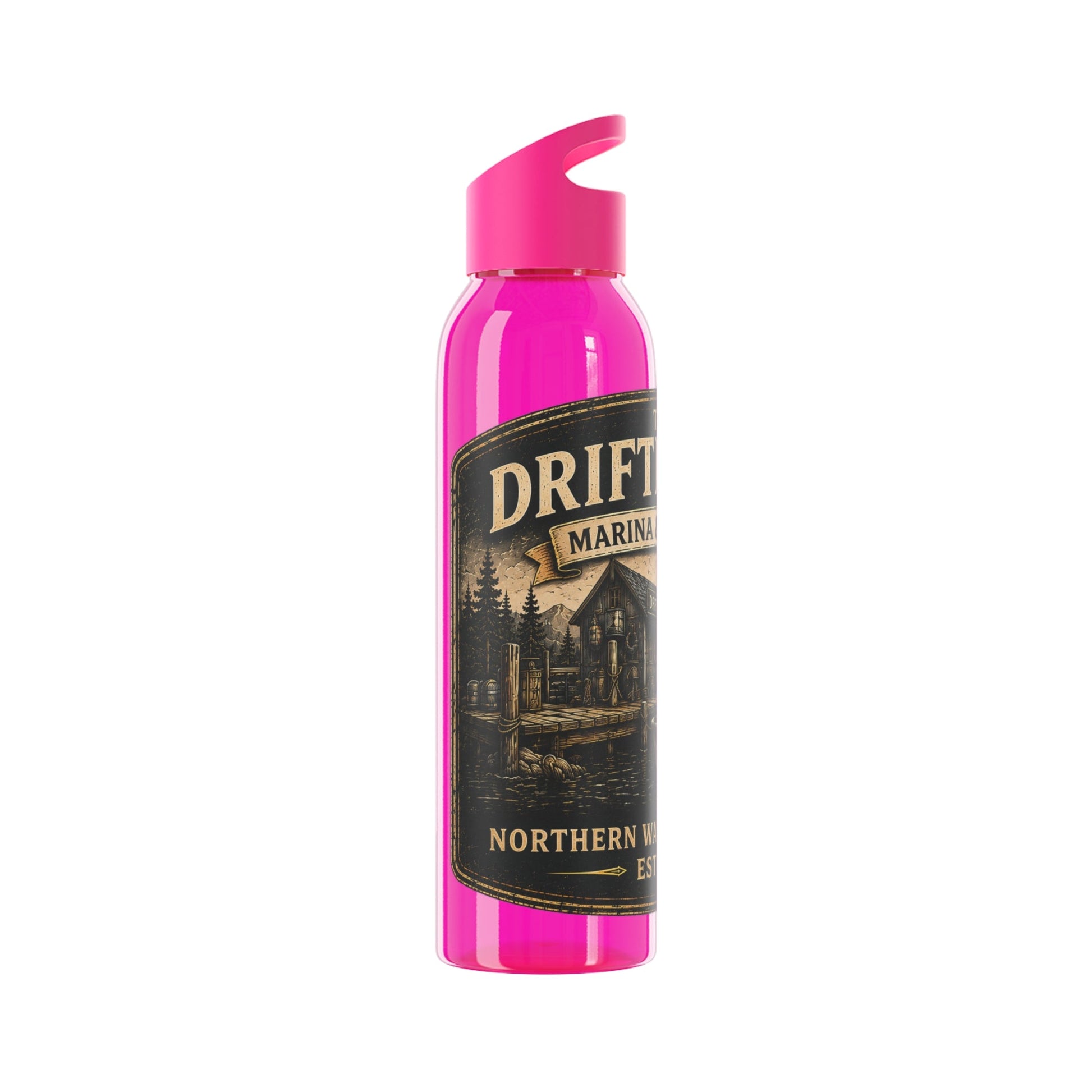 The Driftline Company Marina & Supply Co. Water Bottle | Northern Water Outfitters Sports Bottle - SJM Print Store