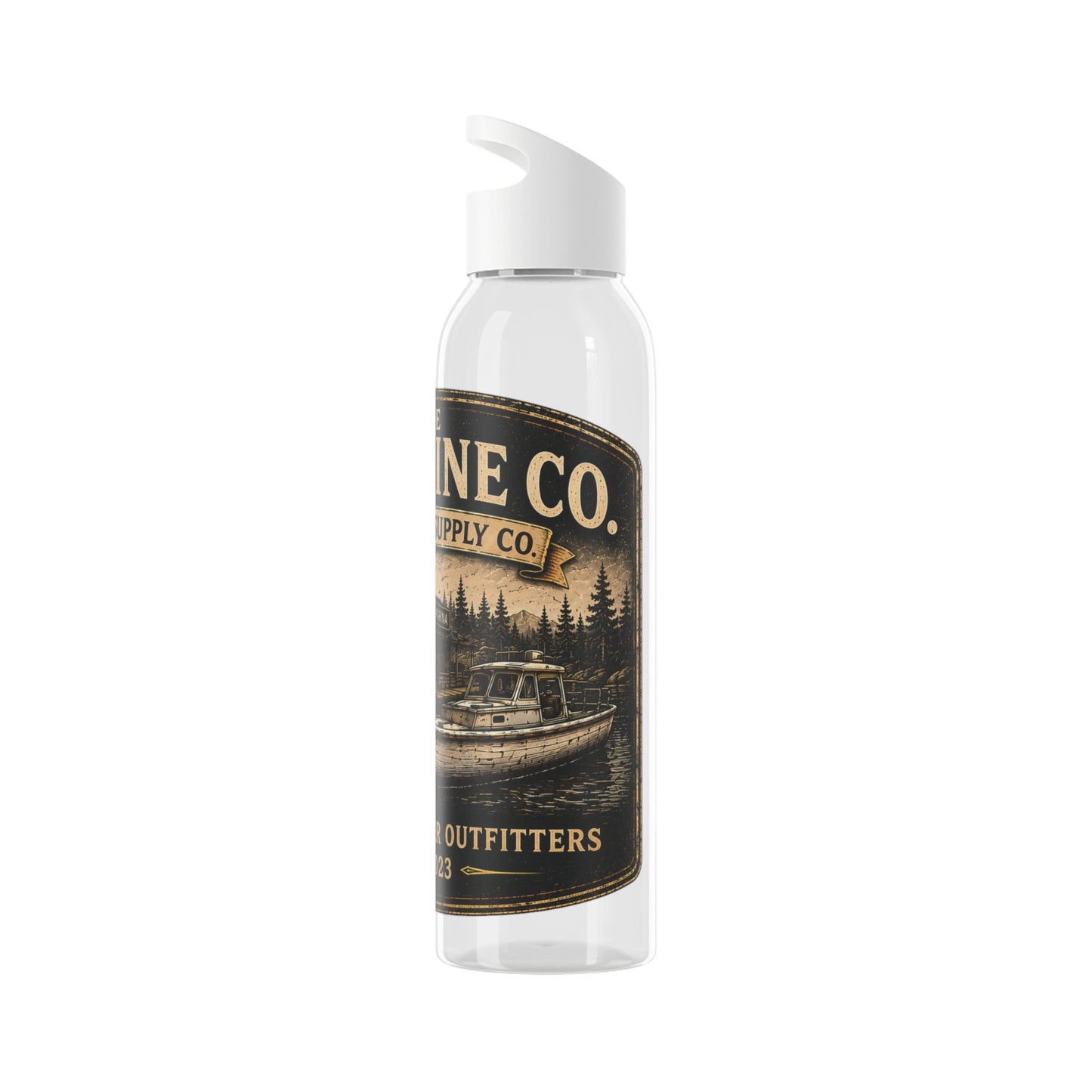 The Driftline Company Marina & Supply Co. Water Bottle | Northern Water Outfitters Sports Bottle - SJM Print Store