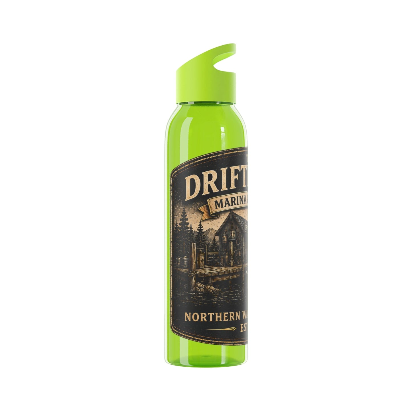 The Driftline Company Marina & Supply Co. Water Bottle | Northern Water Outfitters Sports Bottle - SJM Print Store
