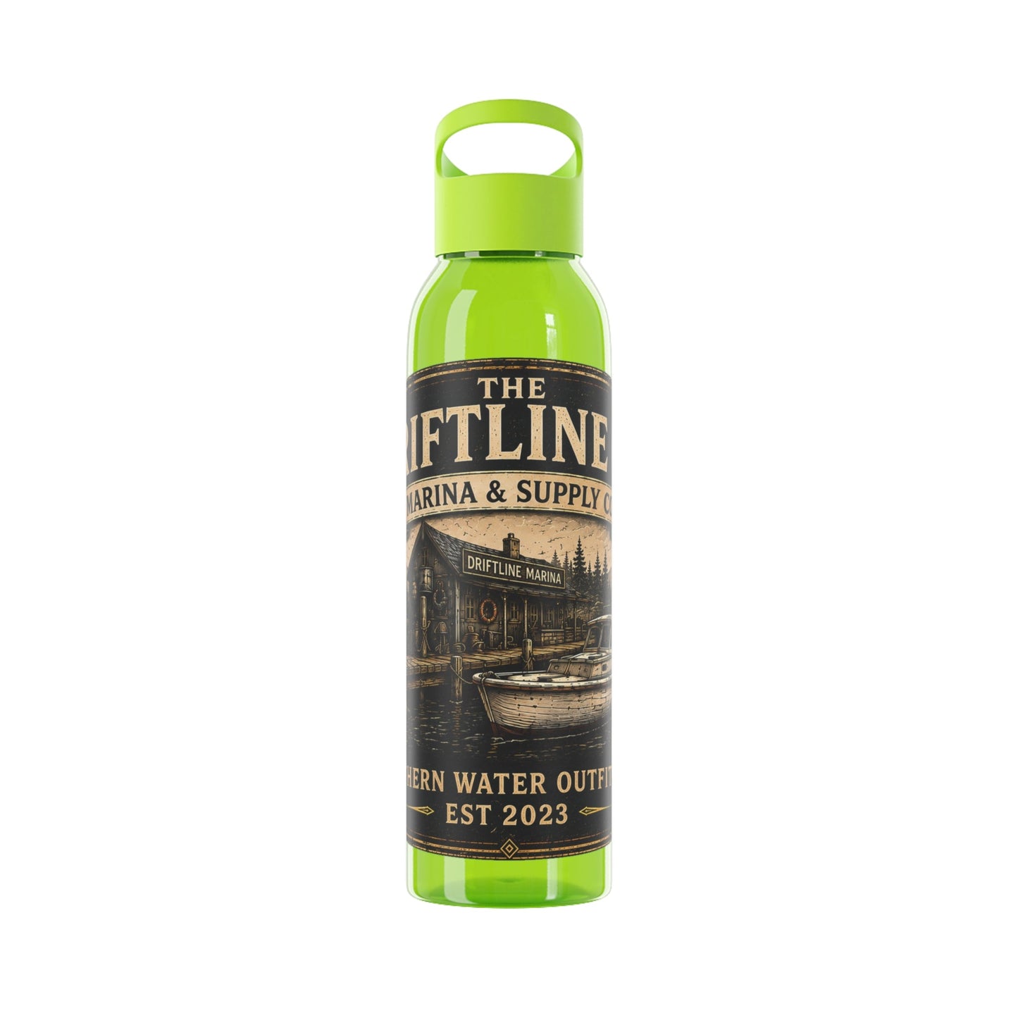 The Driftline Company Marina & Supply Co. Water Bottle | Northern Water Outfitters Sports Bottle - SJM Print Store