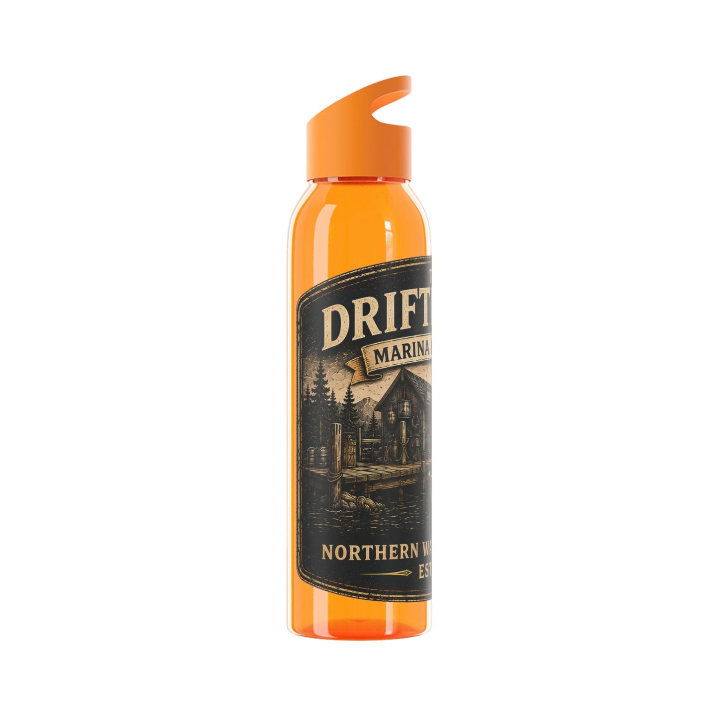 The Driftline Company Marina & Supply Co. Water Bottle | Northern Water Outfitters Sports Bottle - SJM Print Store