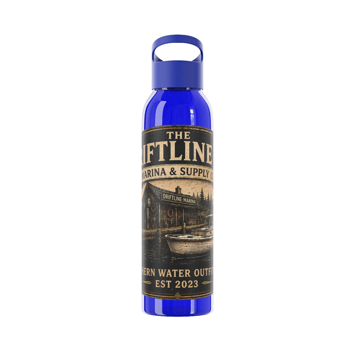 The Driftline Company Marina & Supply Co. Water Bottle | Northern Water Outfitters Sports Bottle - SJM Print Store