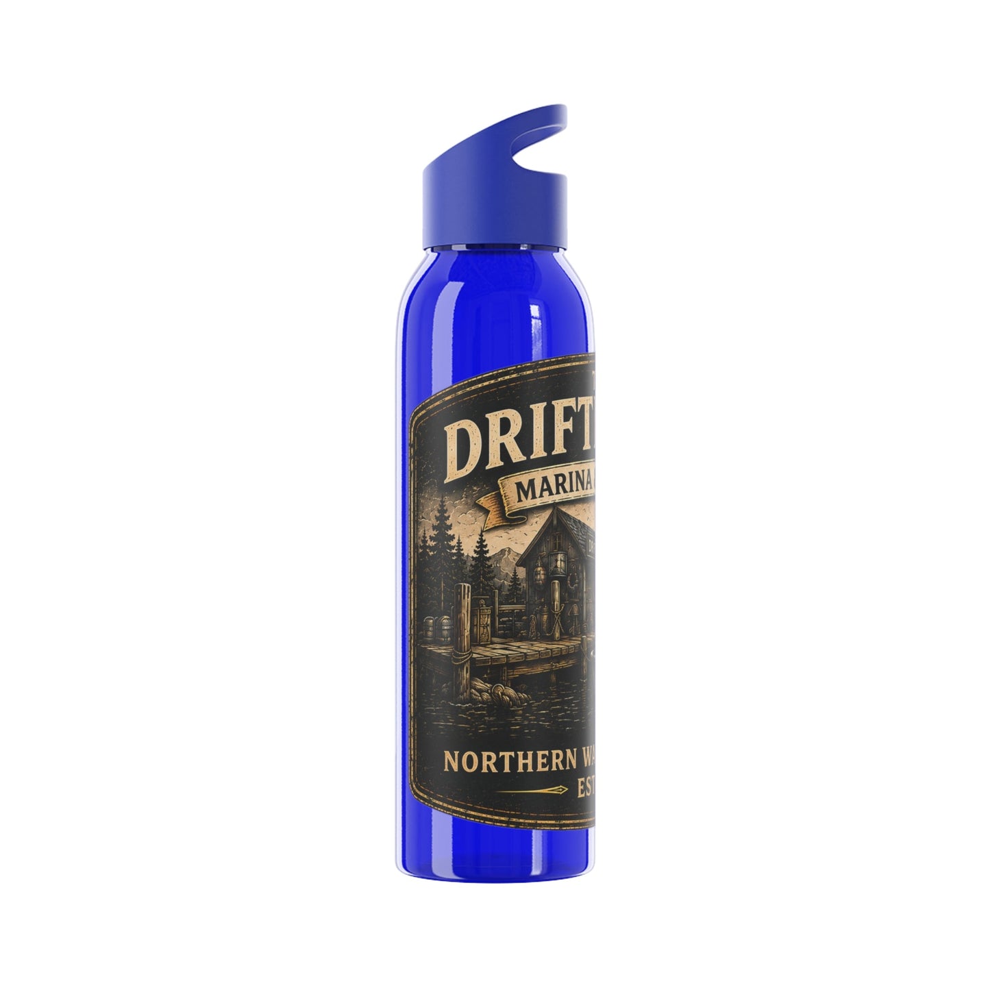 The Driftline Company Marina & Supply Co. Water Bottle | Northern Water Outfitters Sports Bottle - SJM Print Store